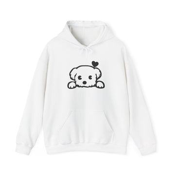 Adorable Puppy Hoodie, Cute Dog Sweatshirt for Pet Lovers, Cozy Unisex Gift, Perfect for Birthdays or Dog Lovers