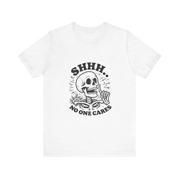 Funny Skeleton Graphic Tee - Perfect for Halloween, Casual Wear, Gift for Friend, Humor Shirt, Unisex Cotton T-Shirt