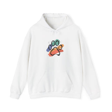 Colorful Paw Print Hoodie for Animal Lovers | Cozy Sweatshirt for Pet Owners | Gift for Dog Lovers | Funny Pet Apparel