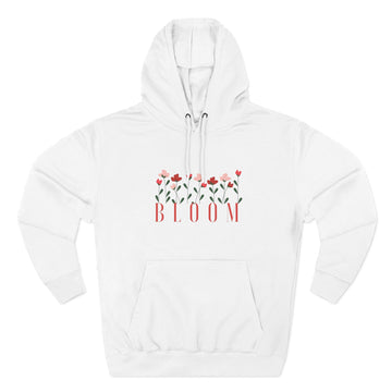 Bloom Fleece Hoodie, Floral Sweatshirt, Spring Merchanise, Gifts for Her, Cute Casual Wear