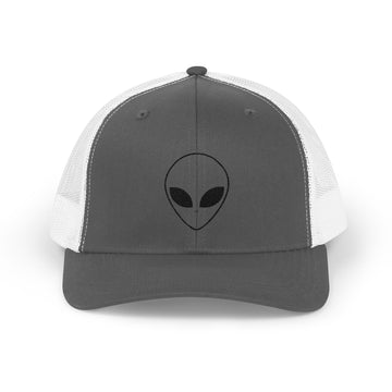 Alien Embroidered Snapback Trucker Cap, Cool Hat, Unique Gift for UFO Lovers, Casual Wear, Festival Fashion, Fun Accessory