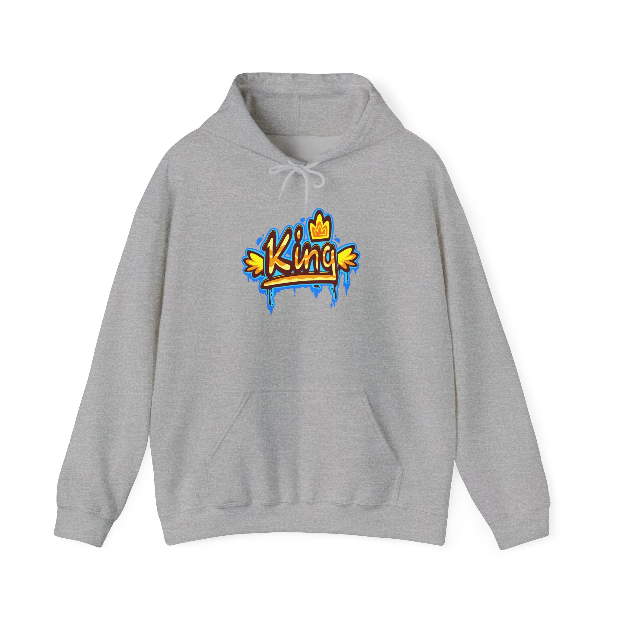 King Hoodie - Unisex Heavy Blend™ Sweatshirt, Casual Wear, Streetwear, Gift for Him, Birthday Gift, Cozy Fashion