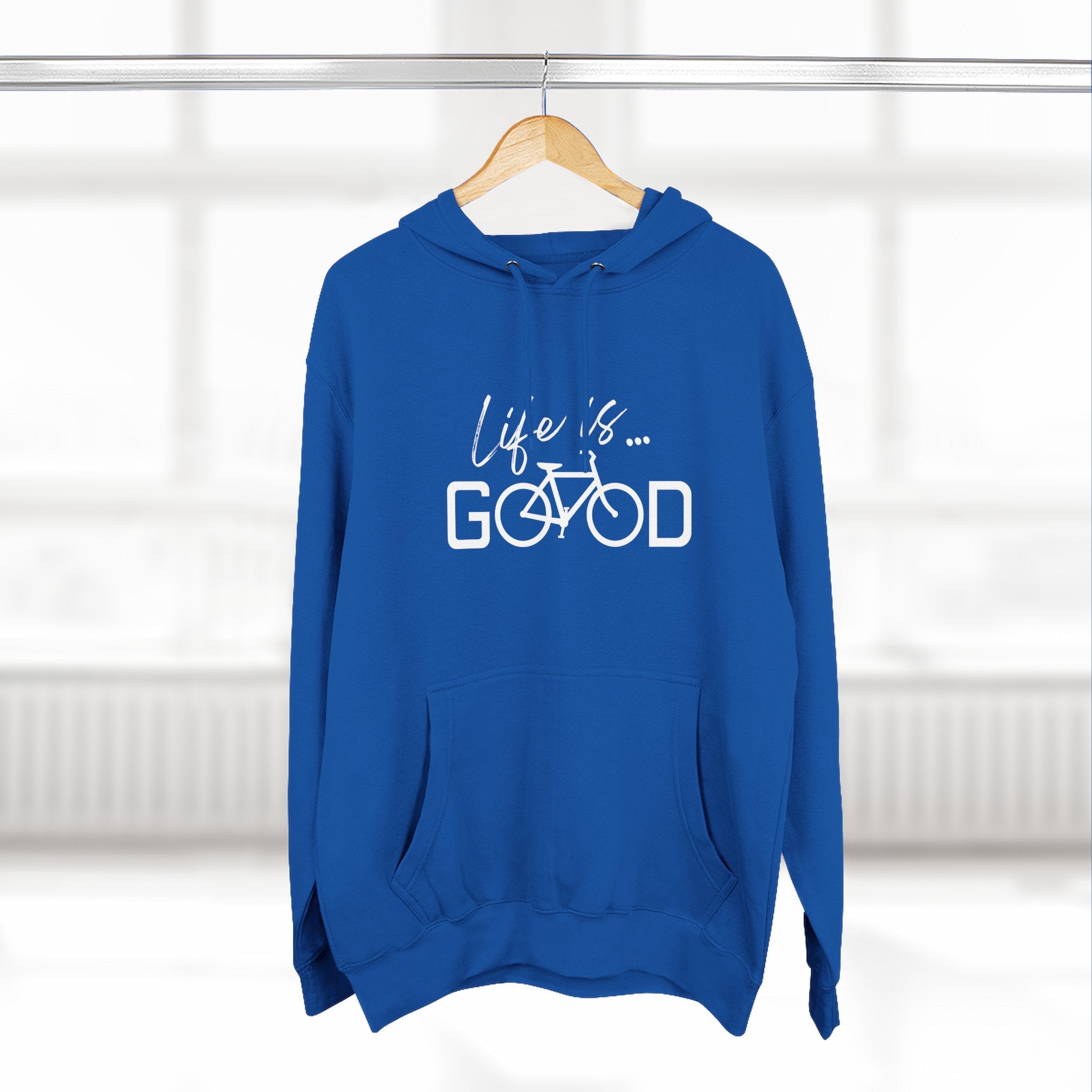 Life Is Good Bicycle Hoodie — Cozy Cycling Graphic Pullover