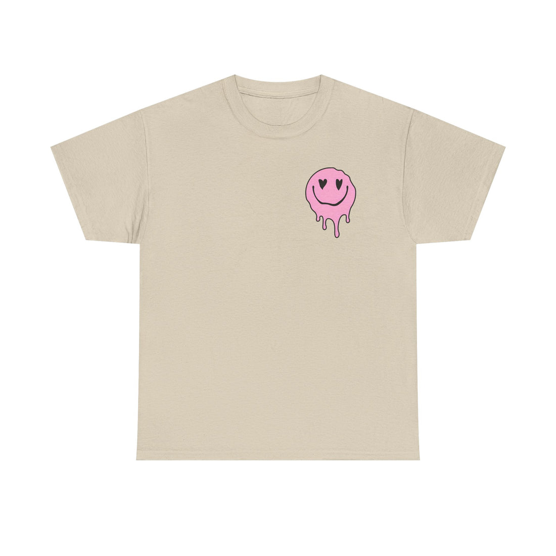 Trendy Graphic Tee - Smiley Face Design, Casual T-Shirt for Everyday Wear, Gift for Friends, Cute and Fun Style