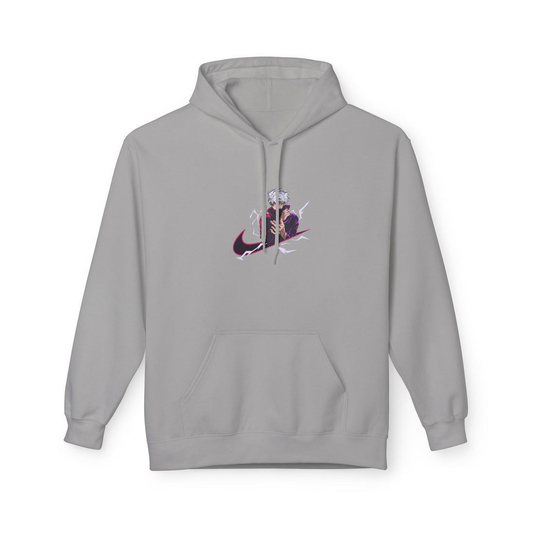 Trendy Unisex Fleece Hoodie with Artistic Design