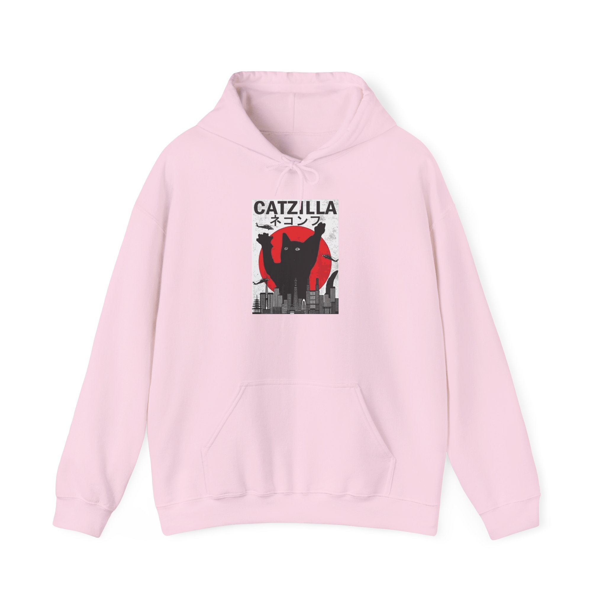 Unisex Catzilla Hoodie | Cozy Sweatshirt for Cat Lovers, Unique Gift for Pet Owners, Funny Cat Lover Apparel, Trendy Streetwear