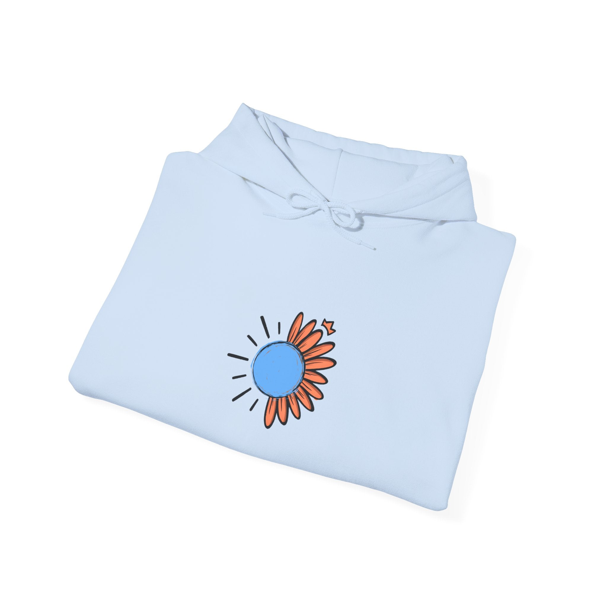 Inspirational Floral Hoodie, Cozy Sweatshirt for Mindfulness, Perfect Gift for Friends, Stay Inspired Clothing, Unisex Everyday Wear