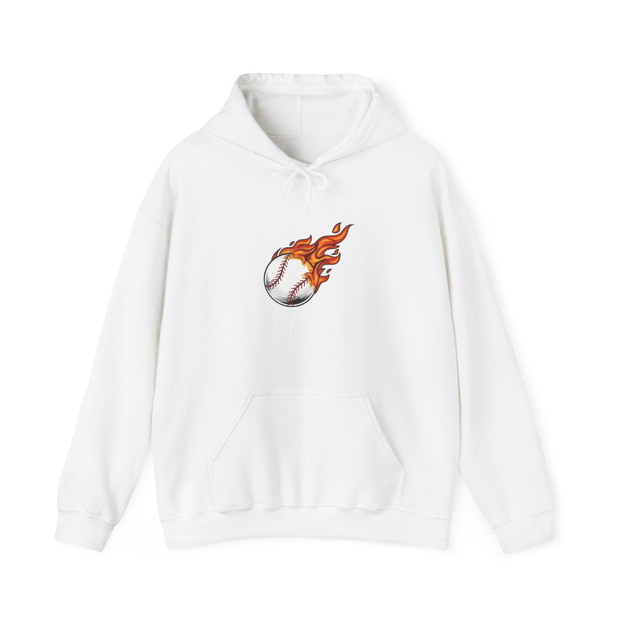 Flaming Baseball Hoodie — Fireball Pitch Sports Sweatshirt