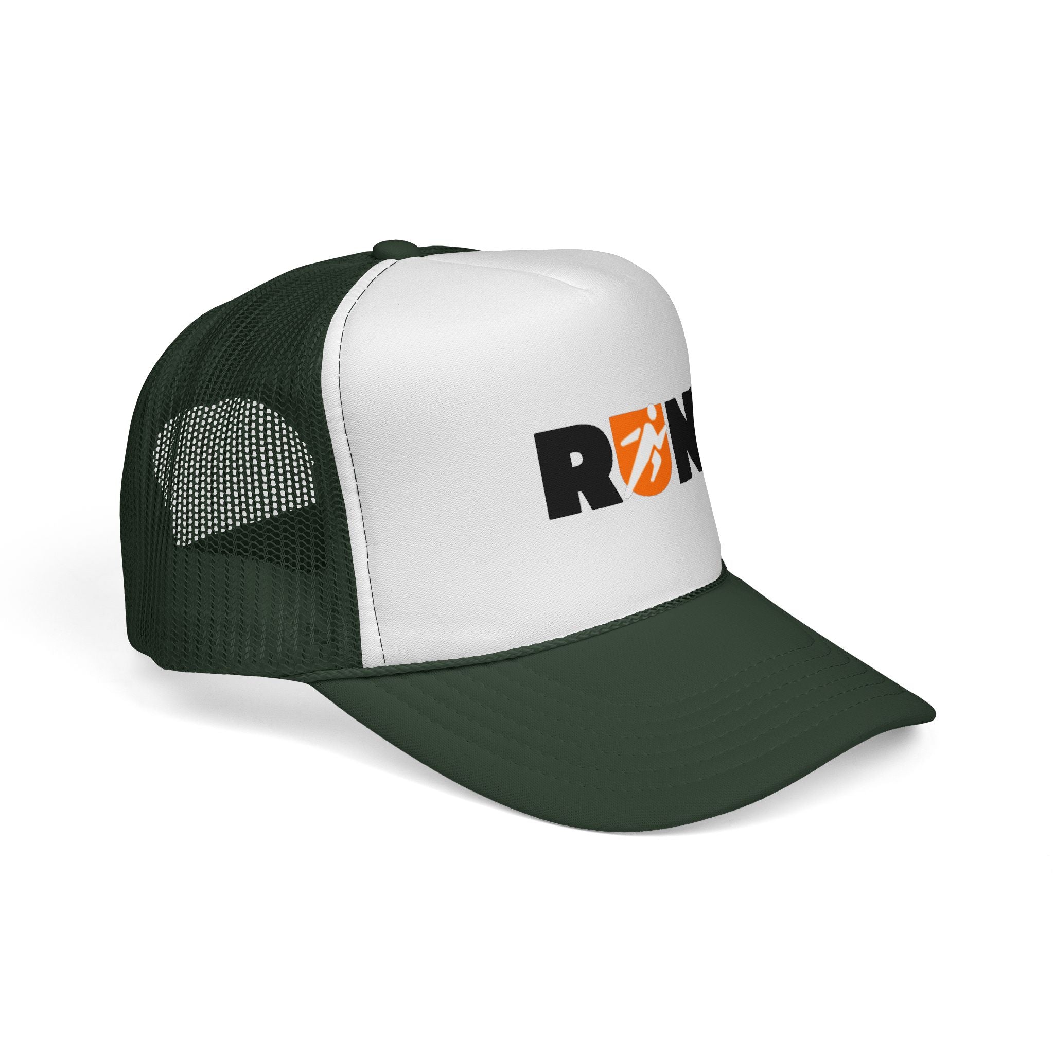 Run Trucker Hat — Retro Runner Logo Cap