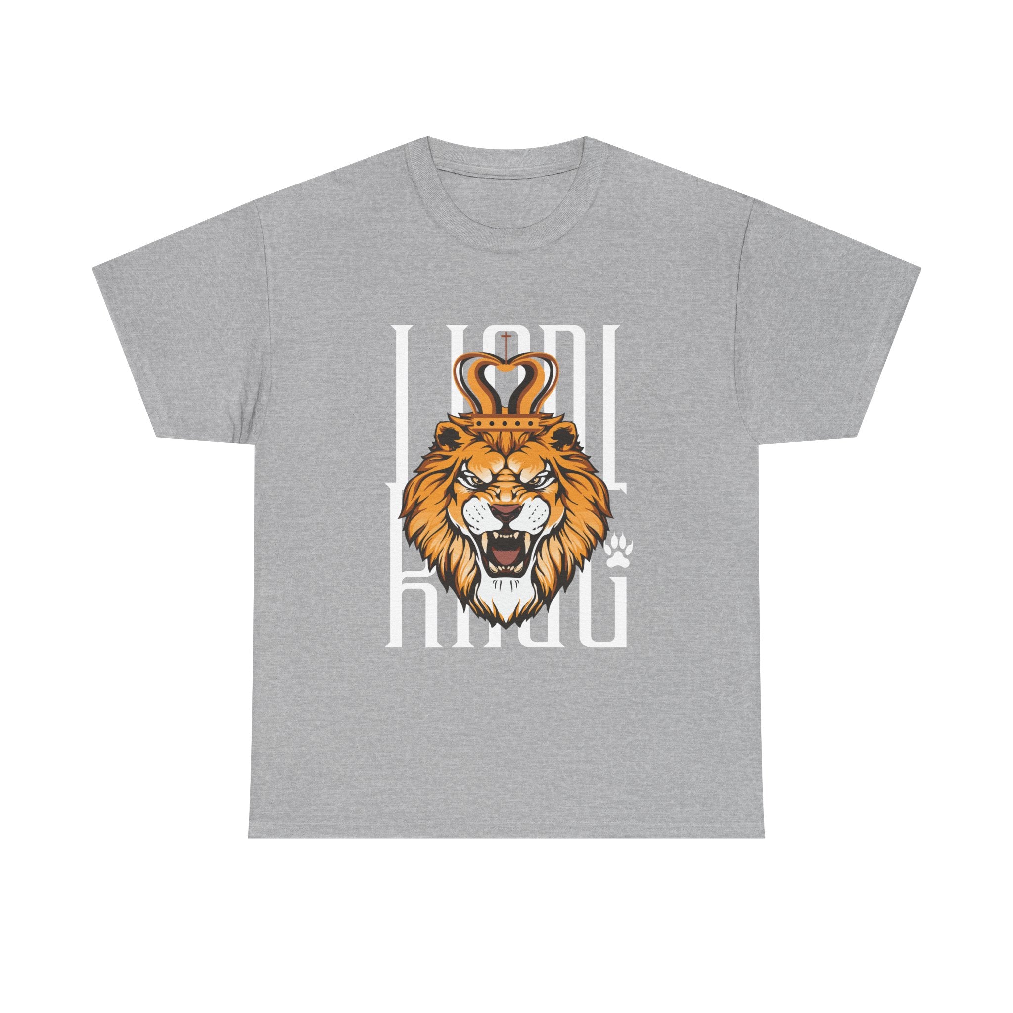 Bold Lion King Graphic Tee | Unisex Heavy Cotton Shirt for Animal Lovers, Gifts for Him, Funny T-Shirt, Wardrobe Essential, Casual Wear