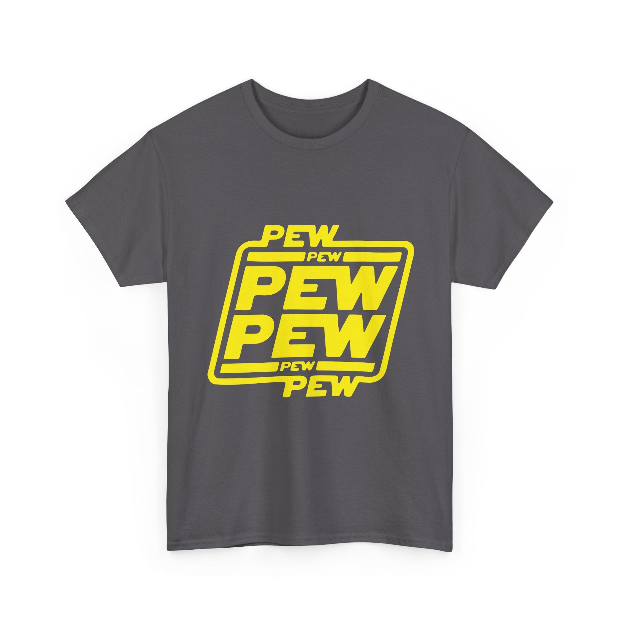 Playful Pew Pew Tee, Graphic T-Shirt, Casual Humor Top, Gift for Gamers, Unisex Cotton Tee, Fun Statement Shirt