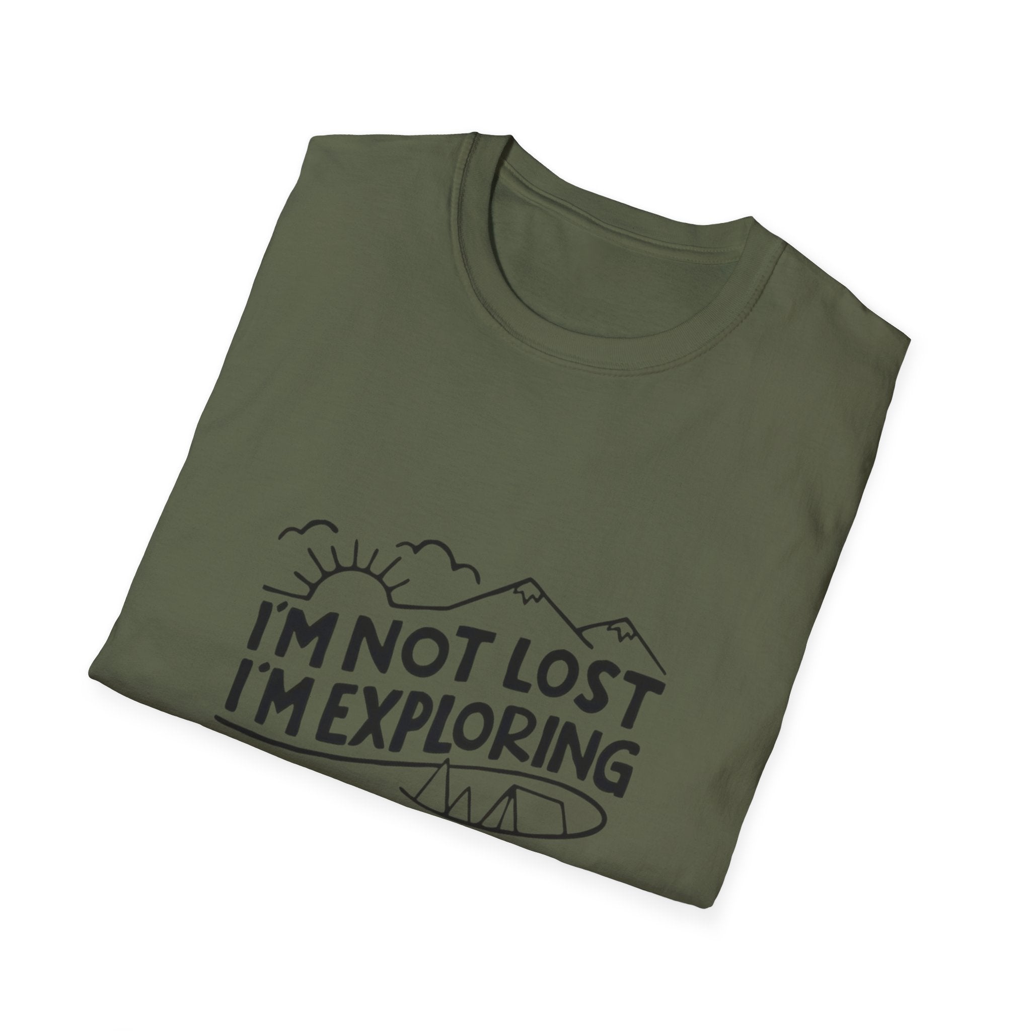 T-Shirt — I'm Not Lost I'm Exploring Adventure Graphic Tee