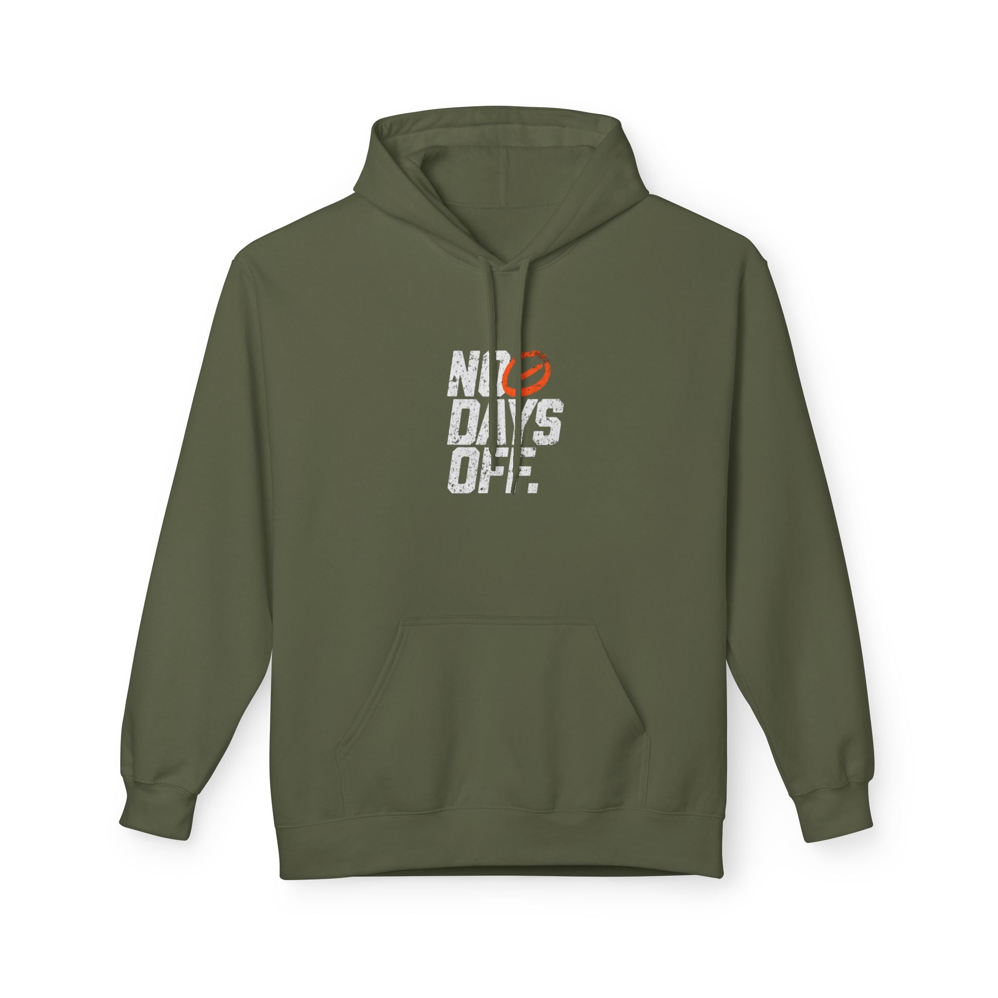 No Days Off Hoodie — Motivational Gym Fitness Pullover