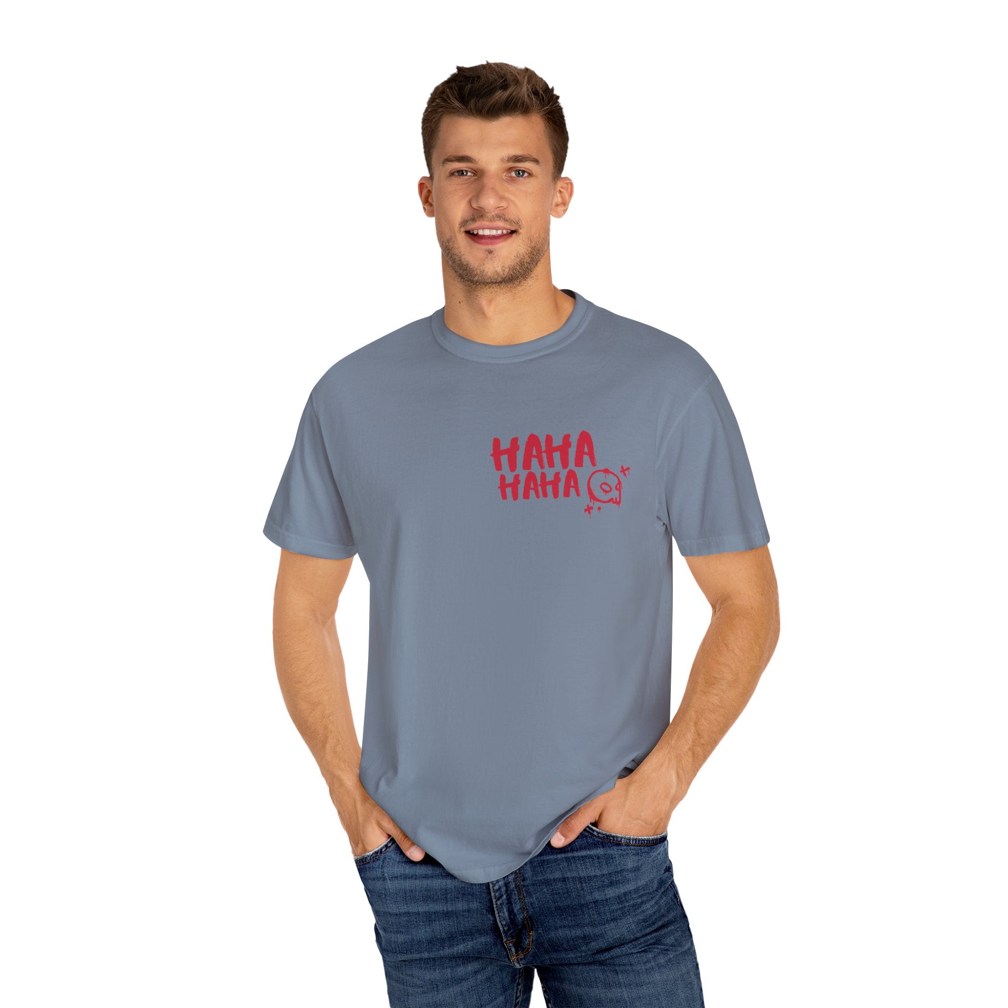 Playful Batman Joker T-shirt, Unisex Funny Tee, Graphic Tee for Fans, Gift for Superhero Lovers, Comic-Inspired Apparel