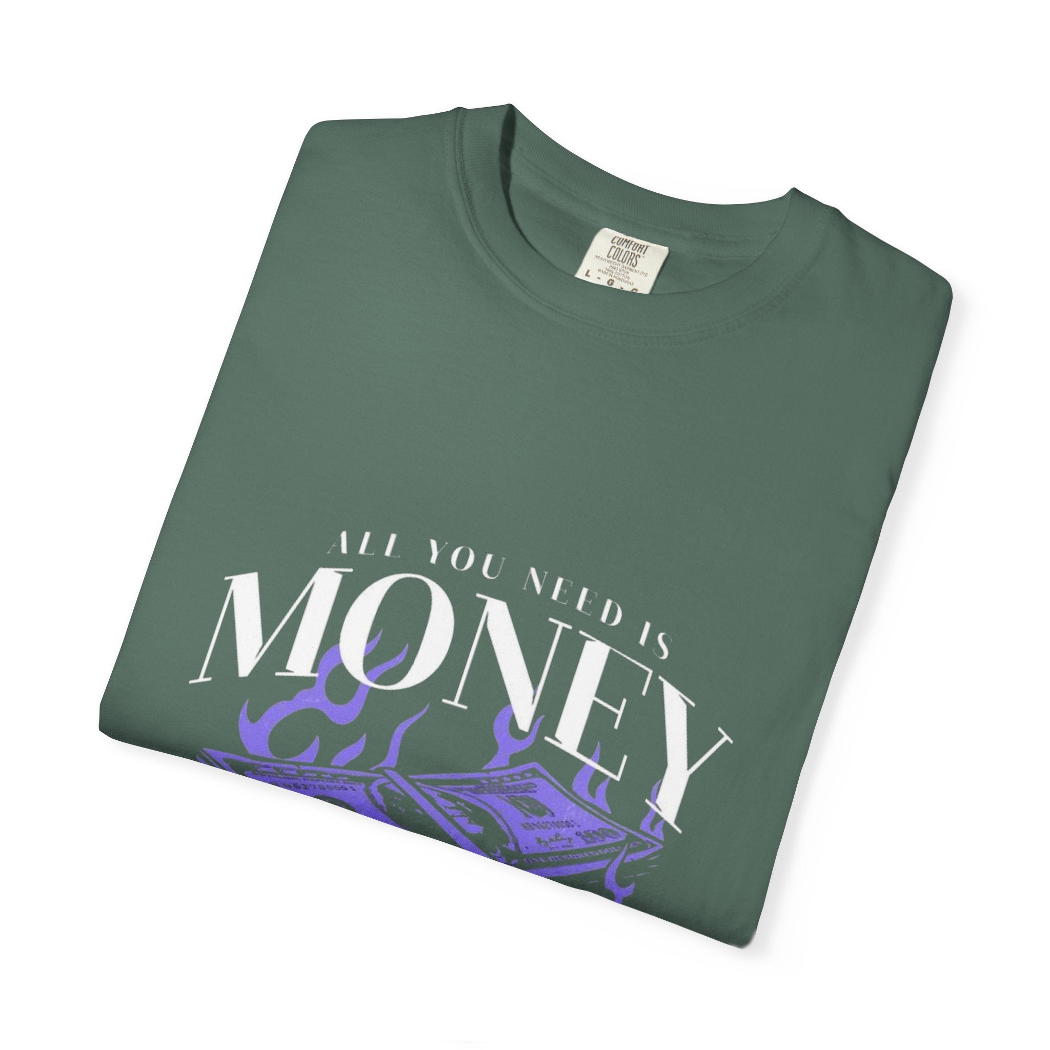 All You Need is Money T-Shirt, Motivational Tee, Unisex Graphic Shirt, Casual Wear, Gift for Entrepreneurs, Money Lover Apparel