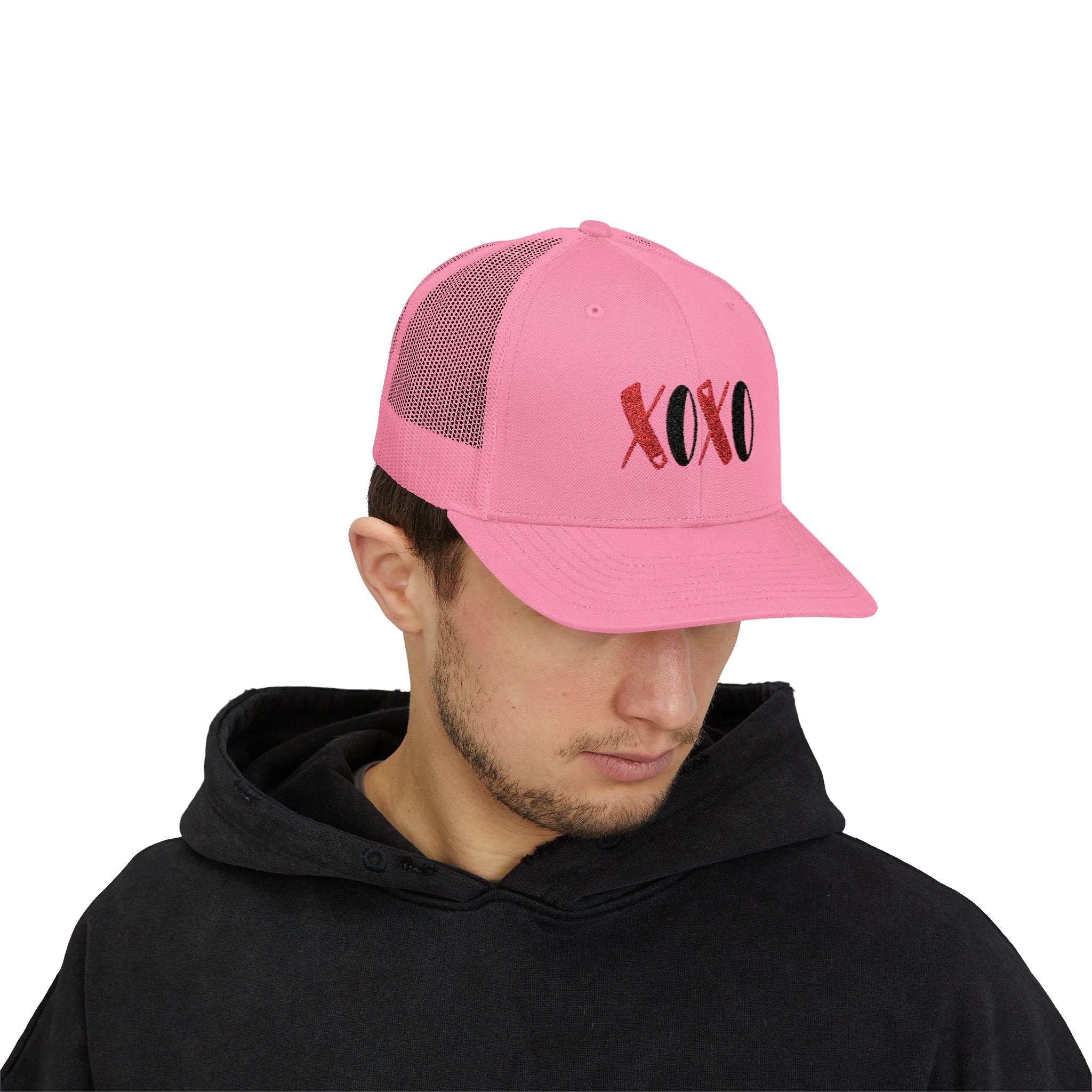 XOXO Trucker Cap - Embroidered Valentine Snapback Hat