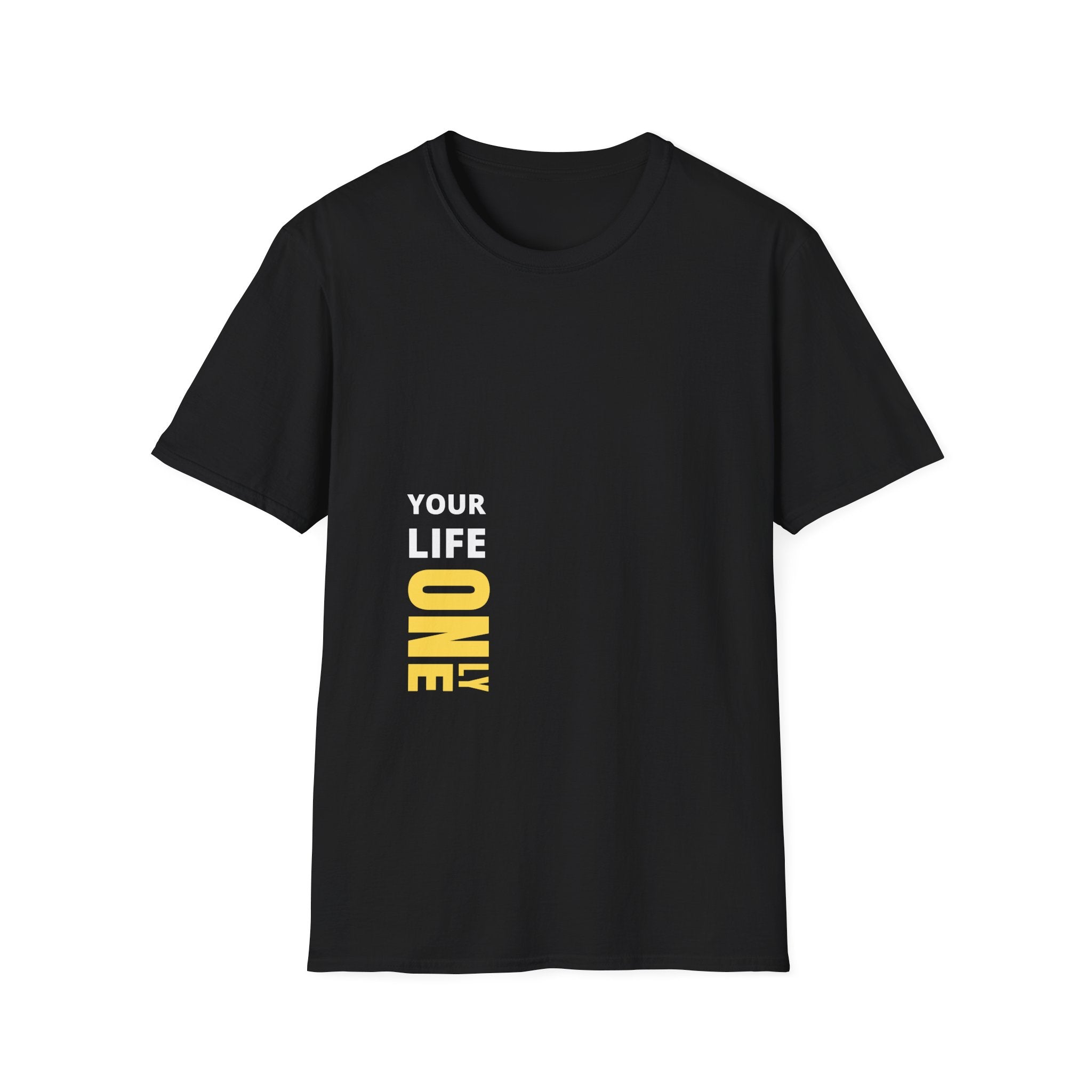 Your Life. One — Motivational Graphic T-Shirt with Yellow Accent