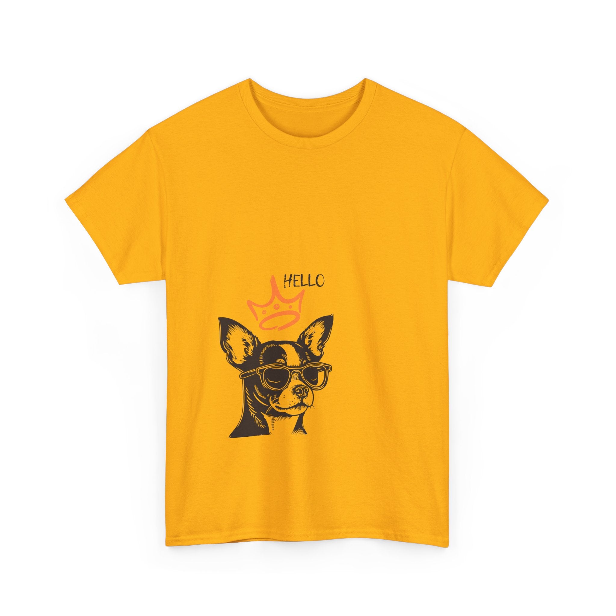 Chihuahua Crown Tee — Cute Sunglasses Dog Graphic T-Shirt