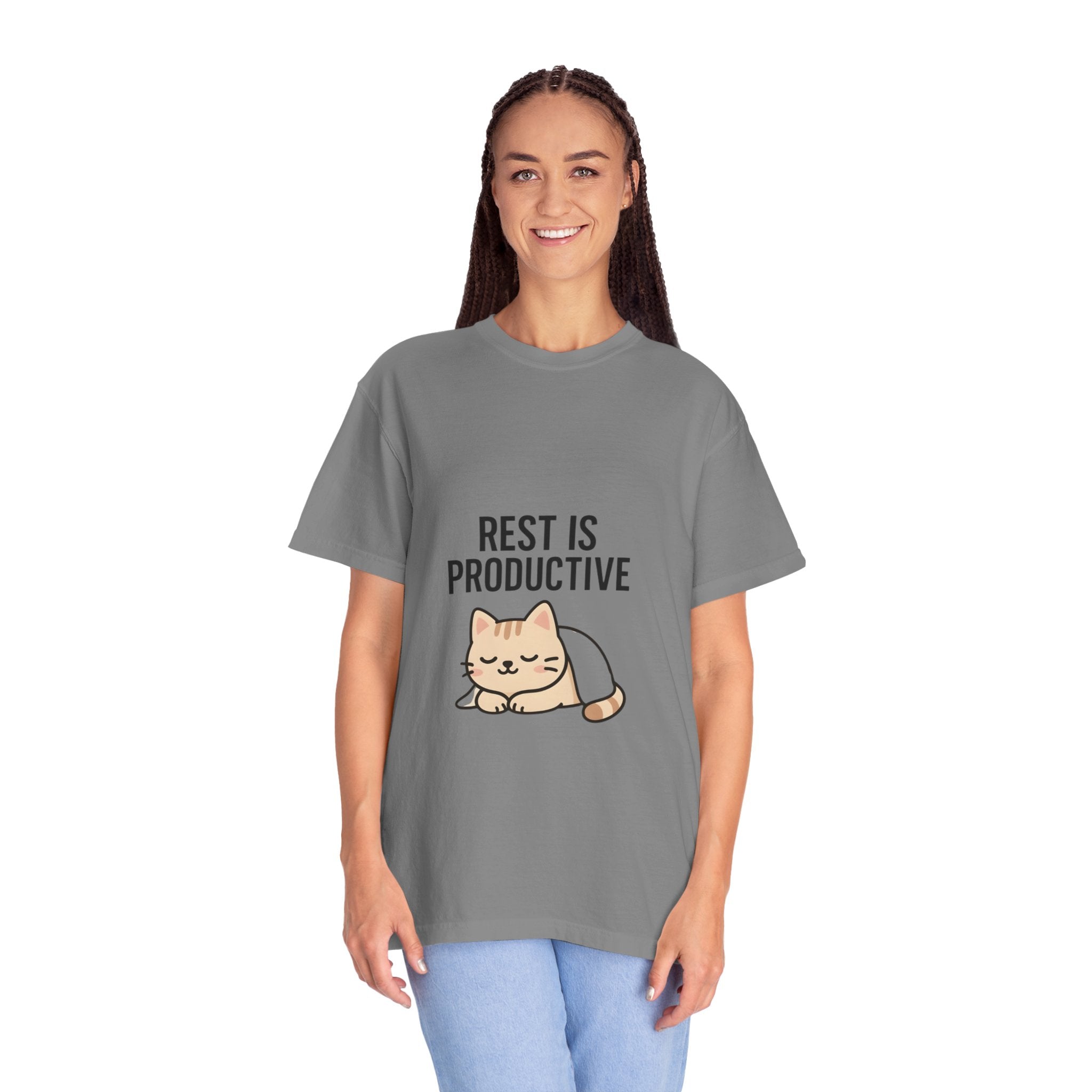 Rest Is Productive Cat T-Shirt