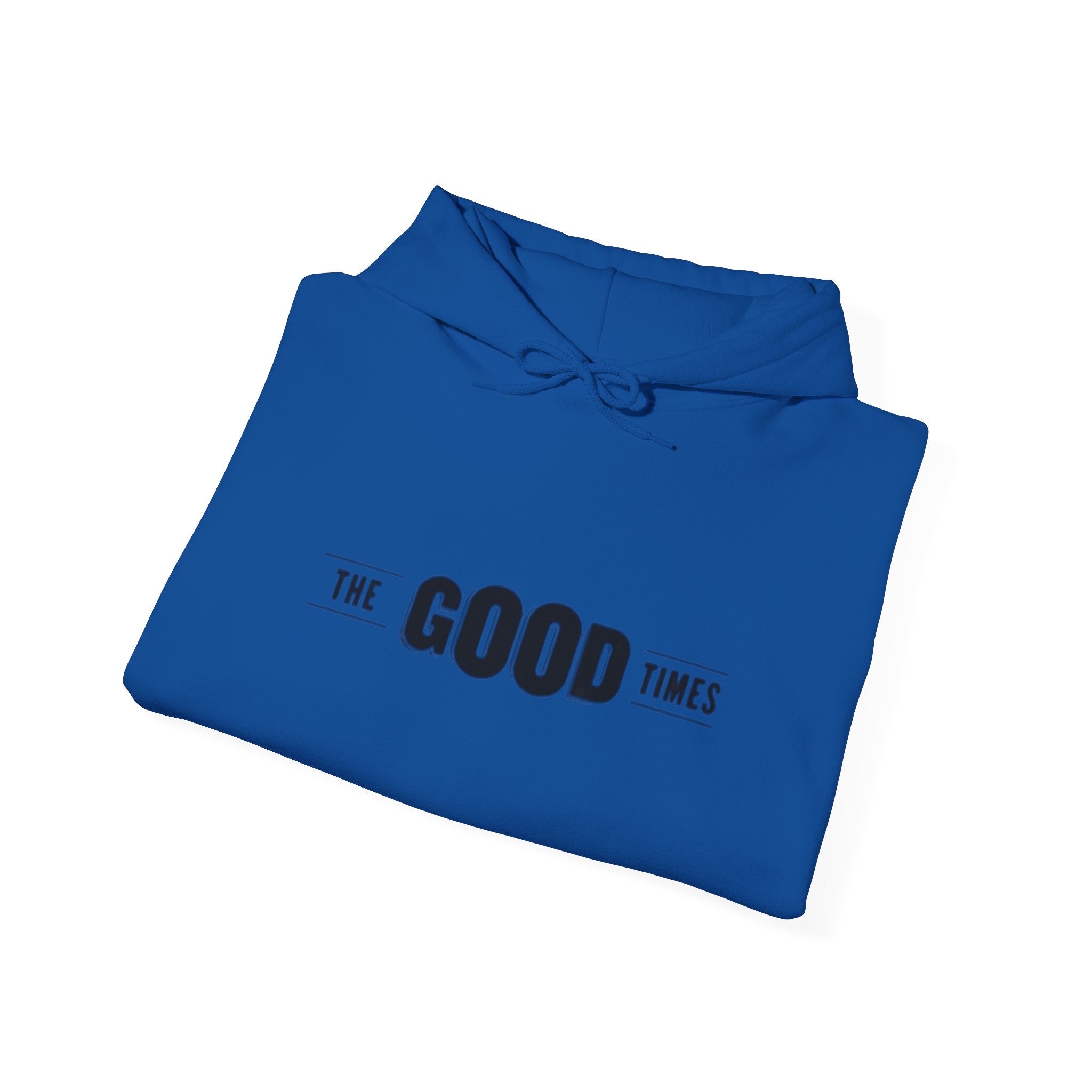 The Good Times Hoodie — Minimal Retro Slogan Pullover