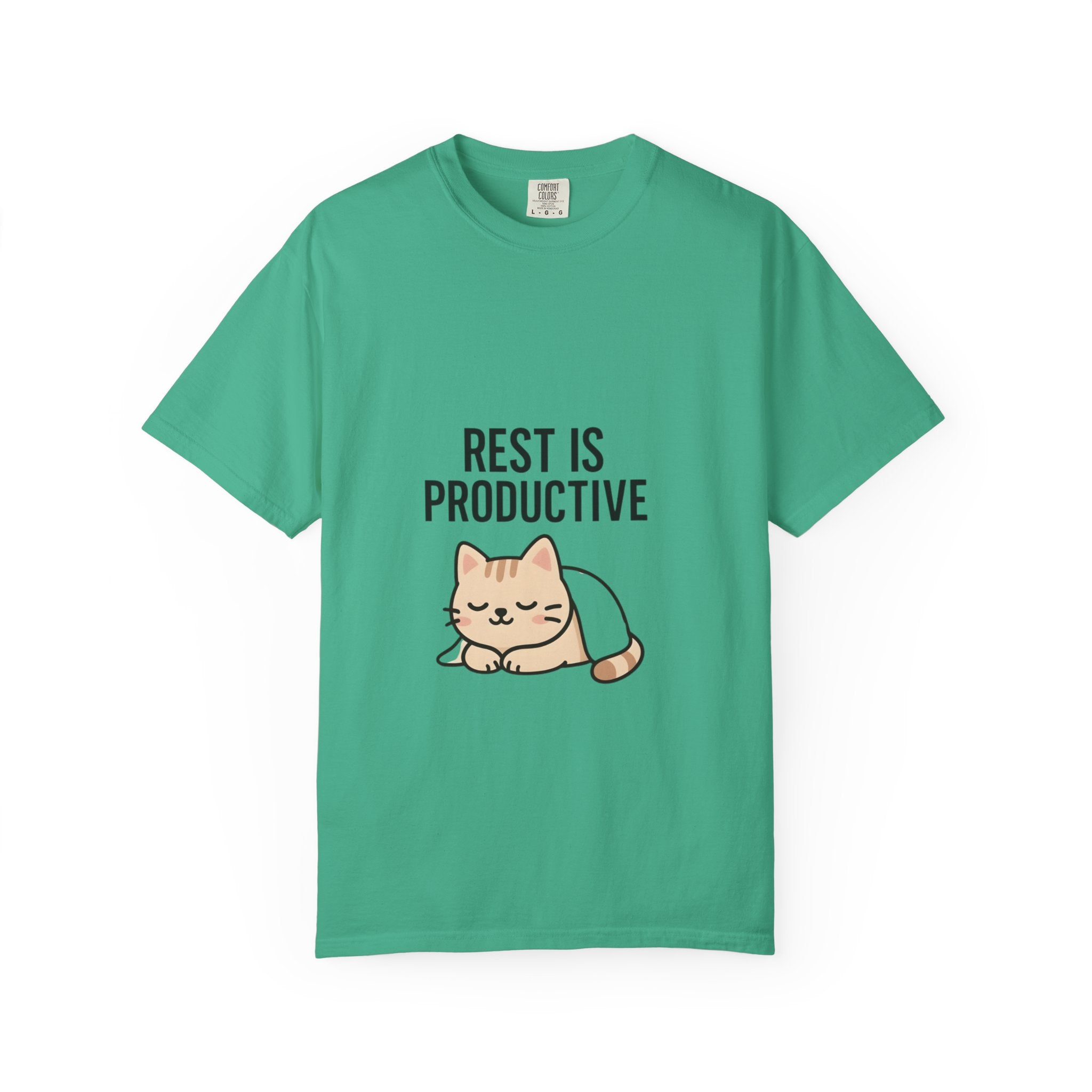 Rest Is Productive Cat T-Shirt
