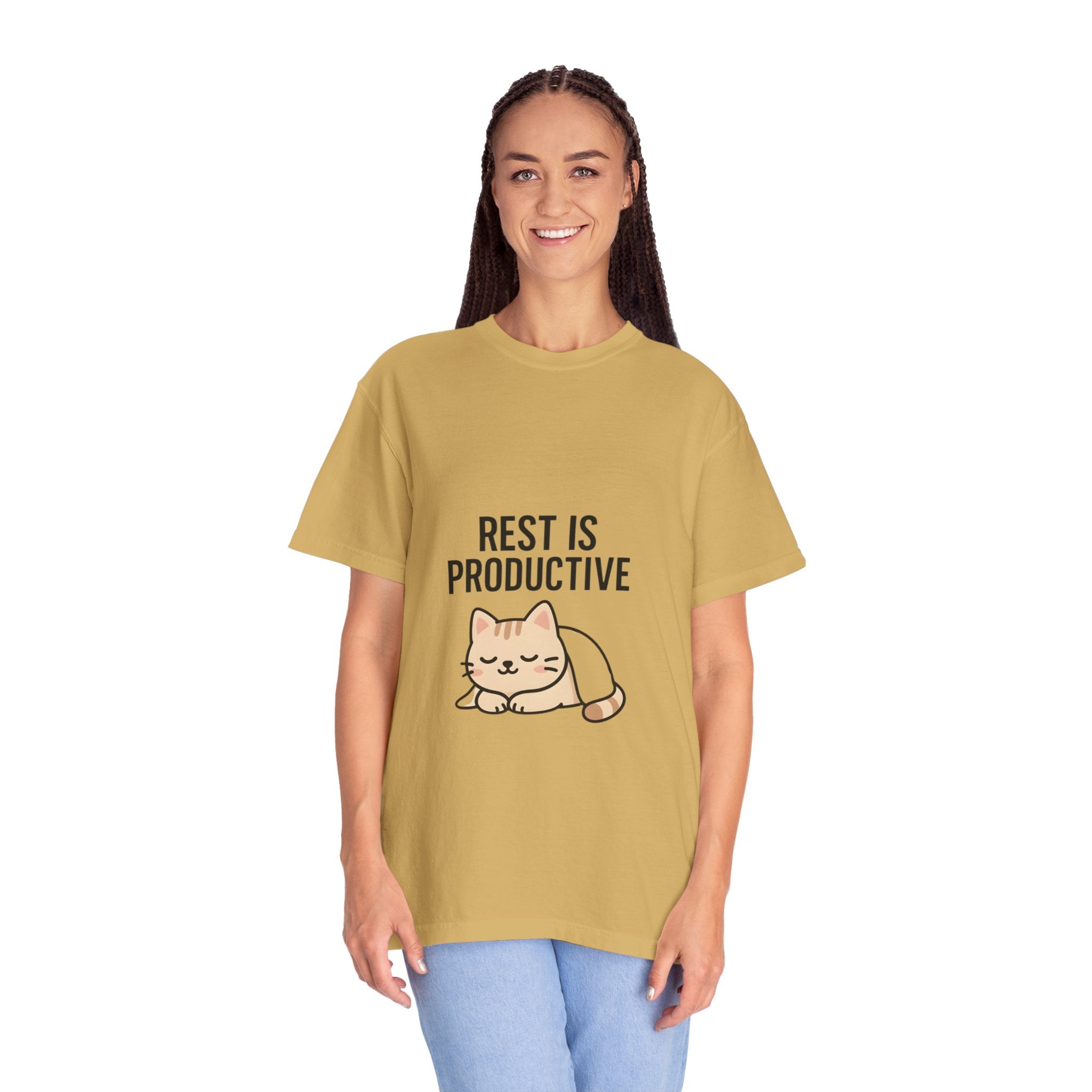 Rest Is Productive Cat T-Shirt
