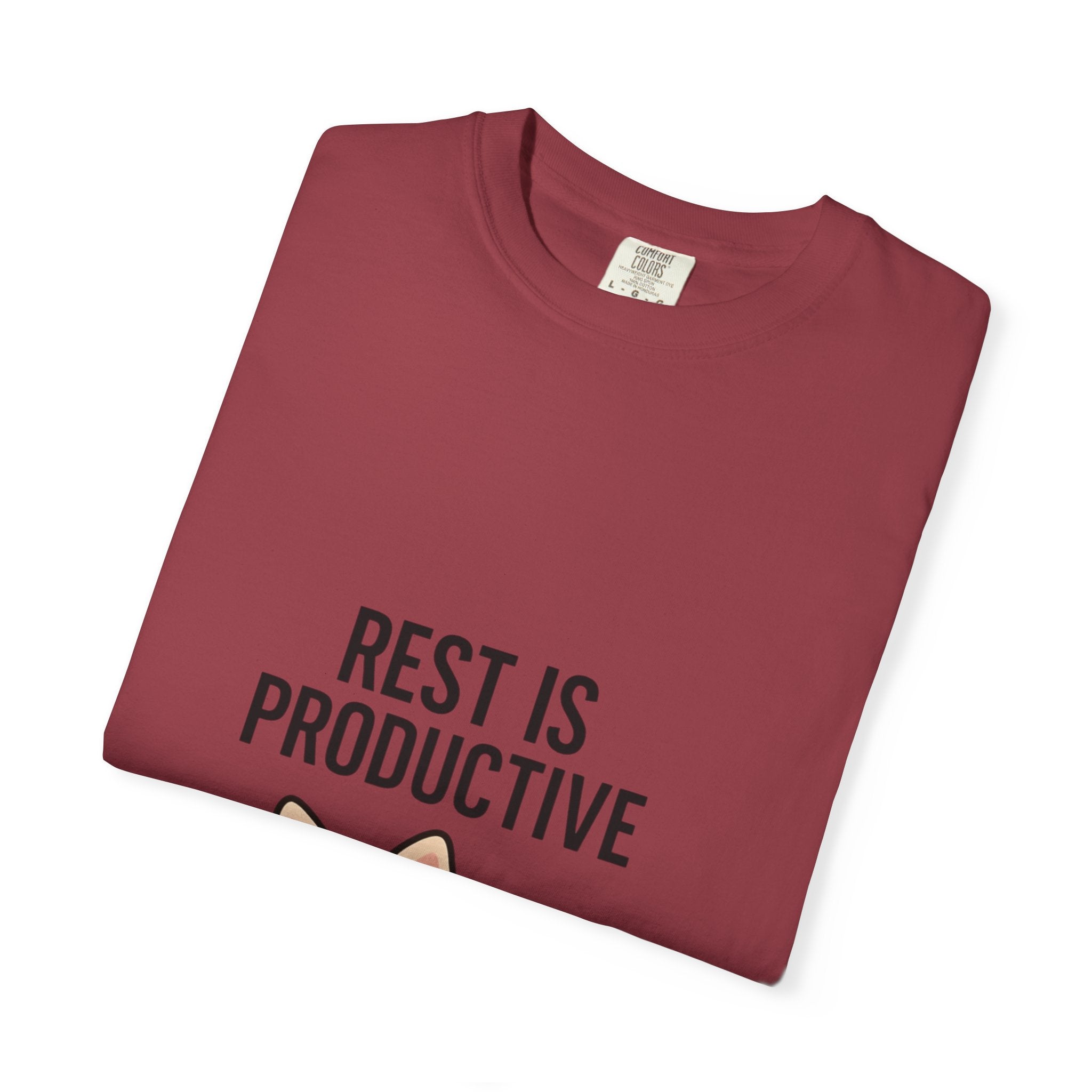 Rest Is Productive Cat T-Shirt