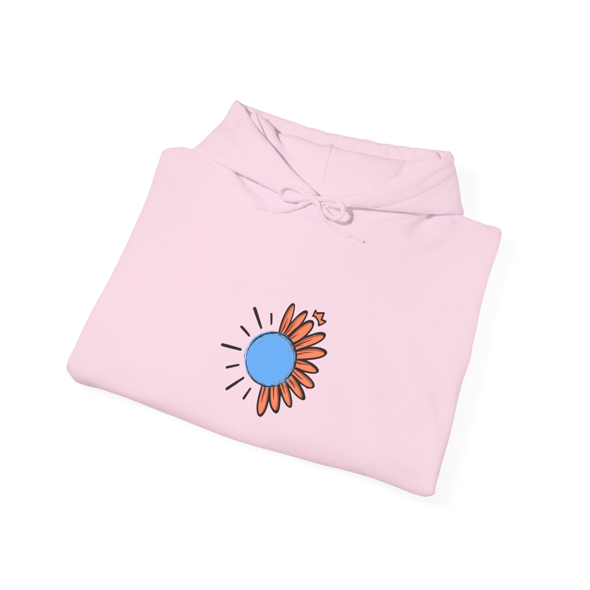 Inspirational Floral Hoodie, Cozy Sweatshirt for Mindfulness, Perfect Gift for Friends, Stay Inspired Clothing, Unisex Everyday Wear