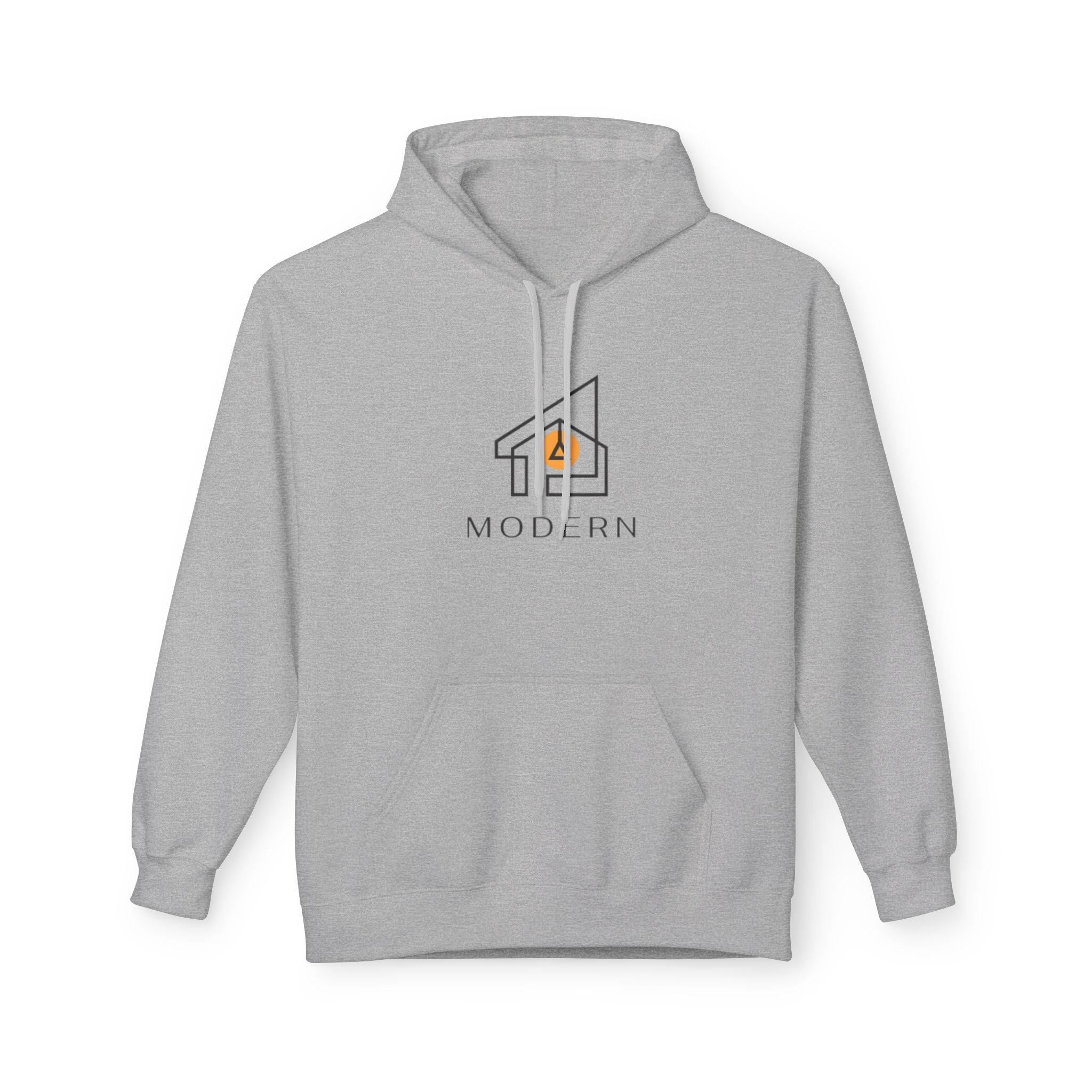 Modern House Logo Hoodie — Minimalist Real Estate Graphic Sweatshirt
