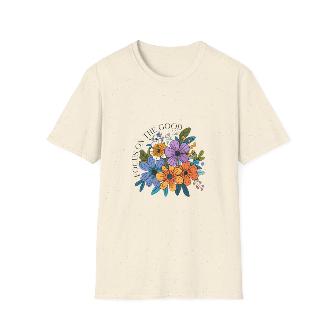 Floral 'All Is Well' T-Shirt — Colorful Bouquet Tee for Spring & Mother's Day