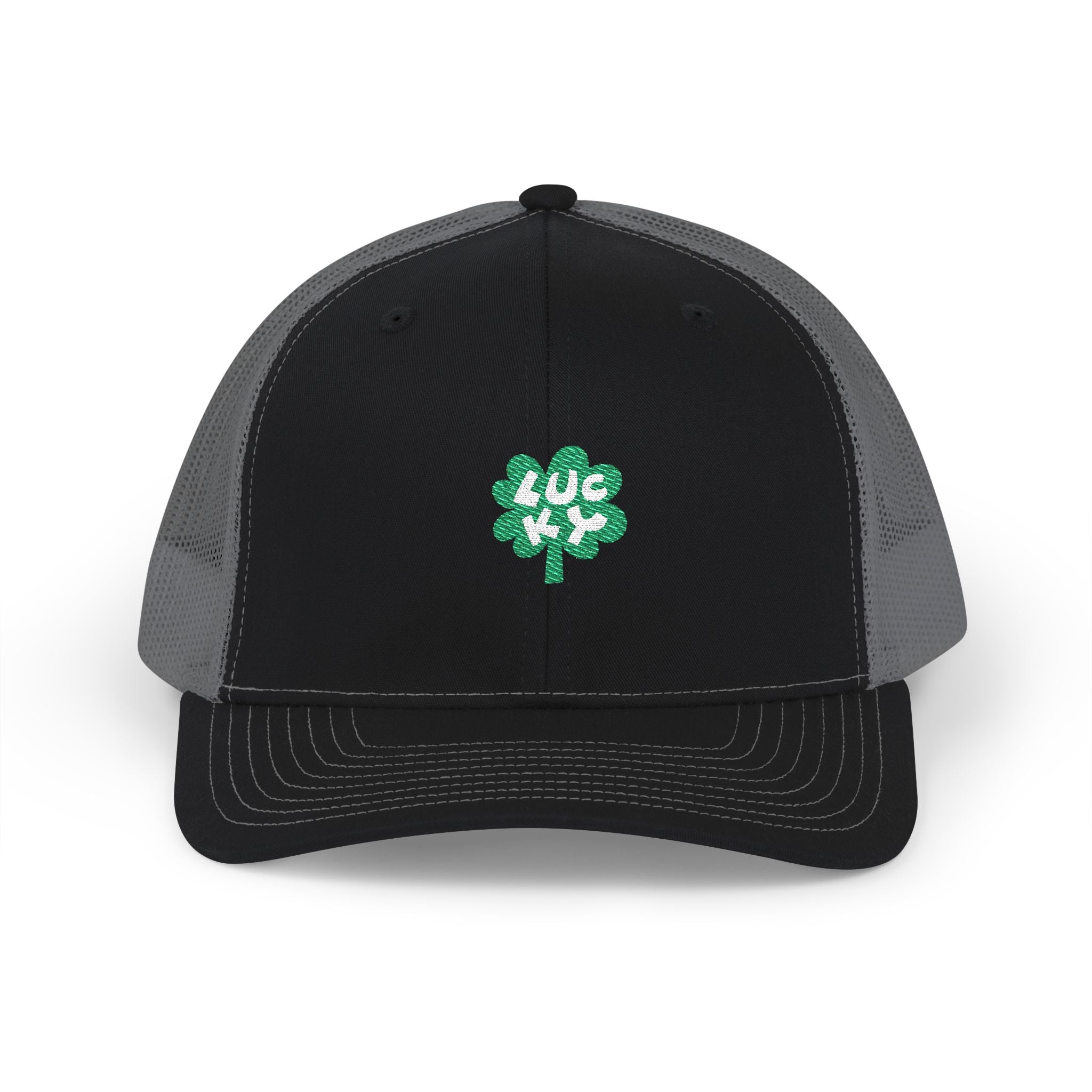 Lucky Clover Snapback Trucker Hat (Embroidered)