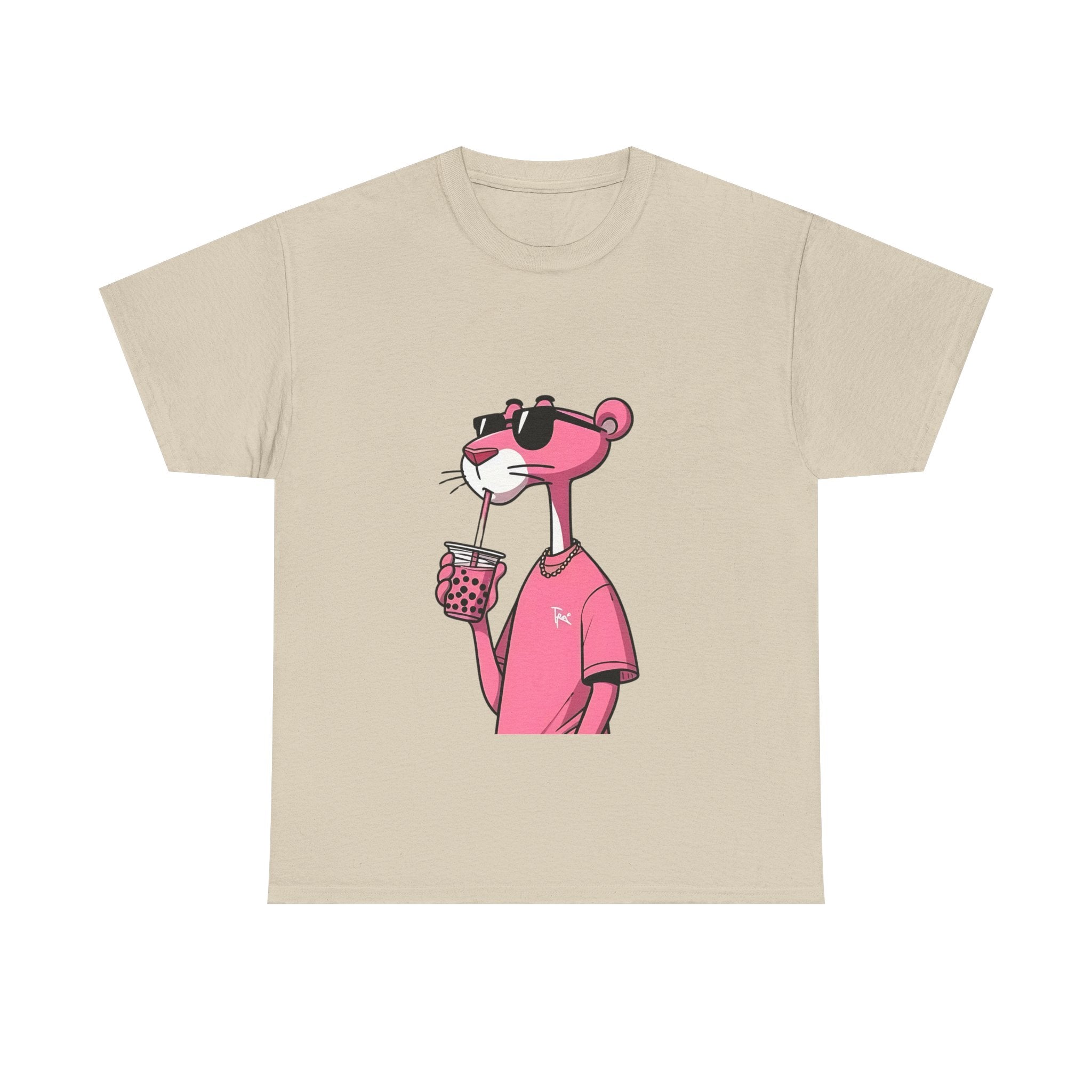 Chill Vibes Unisex Tee | Fun Summer Shirt, Casualwear, Gift for Friends, Beach Outing, Pink Panther Design