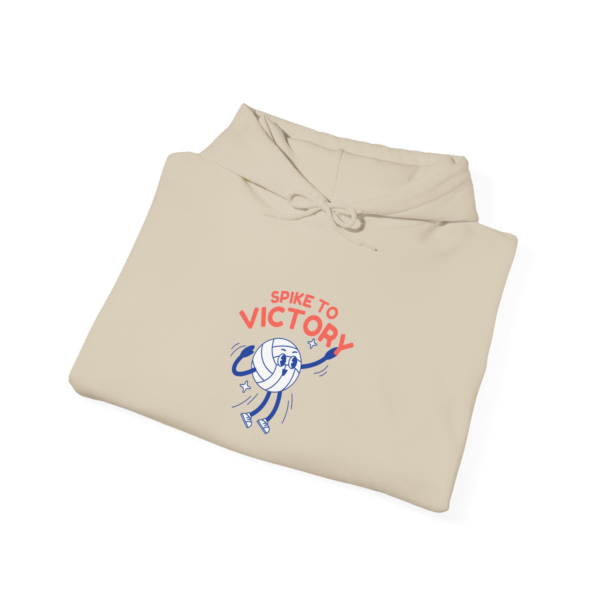 Victory Spike Volleyball Hoodie — 'Spike to Victory' Retro Volleyball Player Design