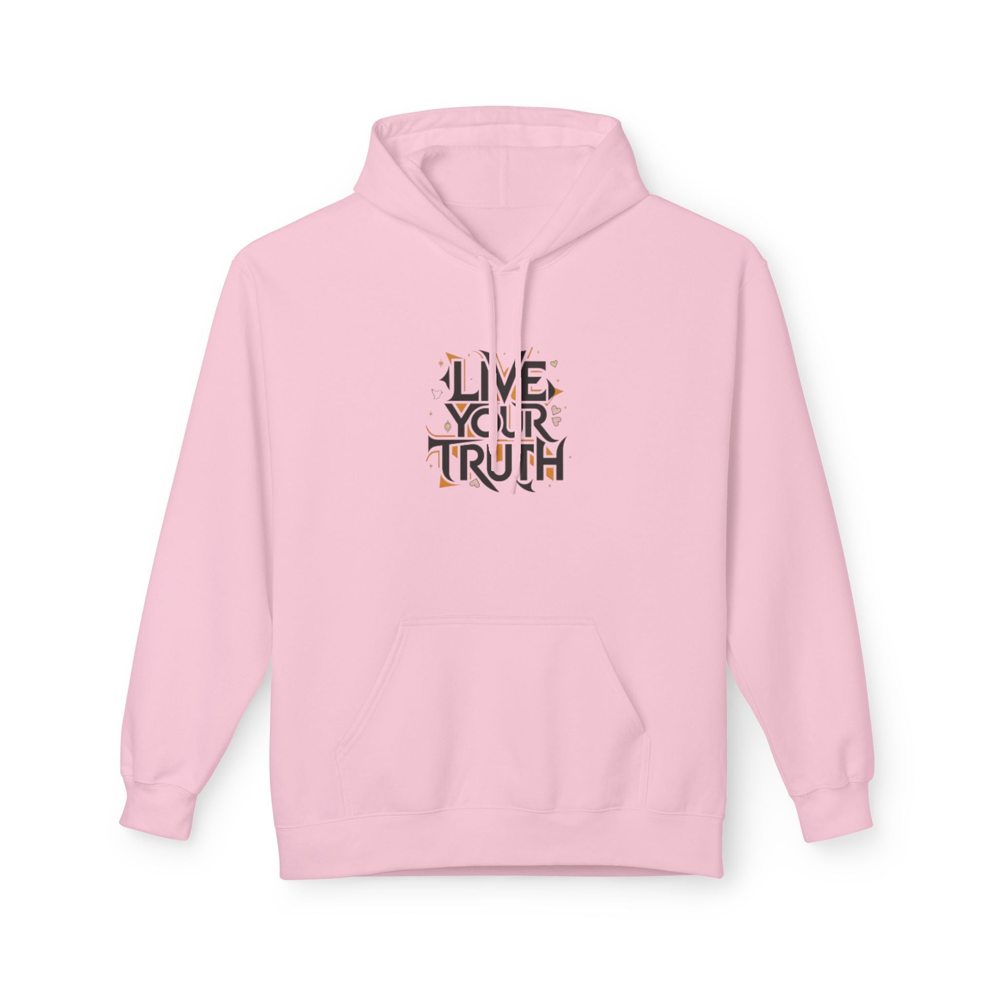Live Your Truth Hoodie — Inspirational Graphic Pullover for Self-Expression