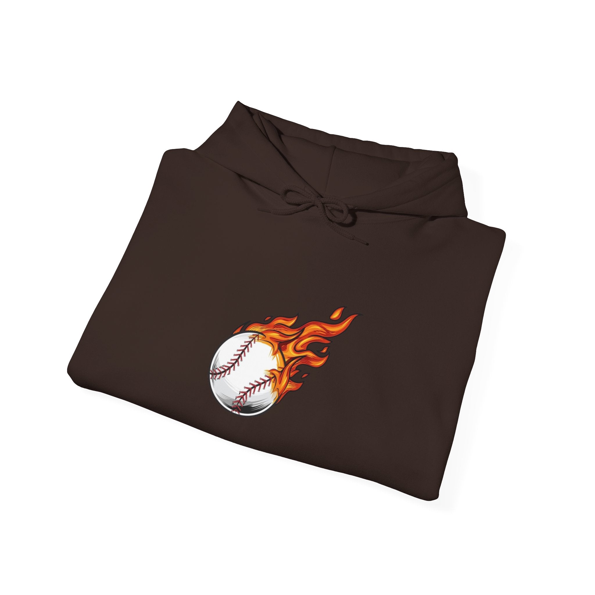 Flaming Baseball Hoodie — Fireball Pitch Sports Sweatshirt