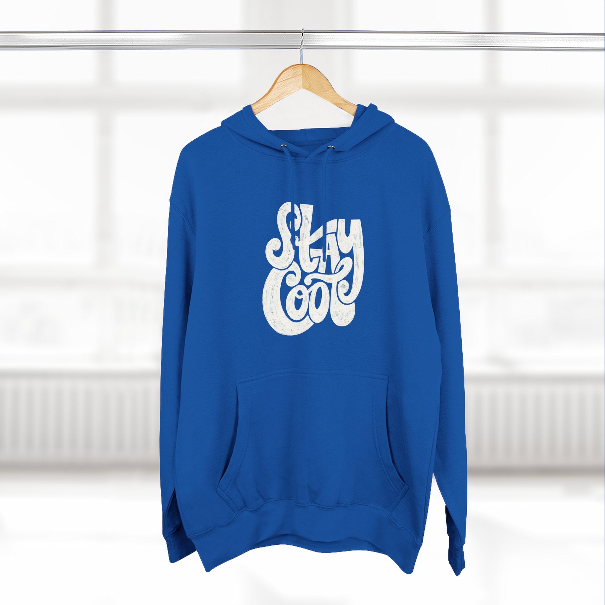 Cozy Graphic Hoodie with 'Stay Cool' Design, Perfect Gift for Casual Wear, Holiday Sweatshirt, Unisex Fashion