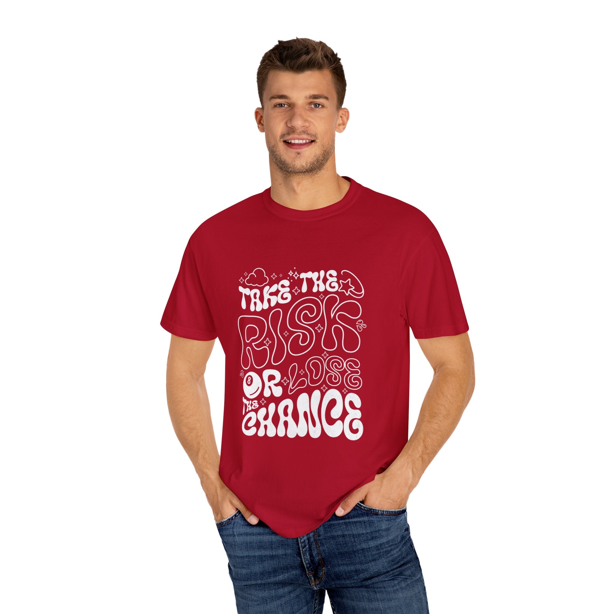 Motivational Unisex T-Shirt: 'Take the Risk or Lose the Chance'