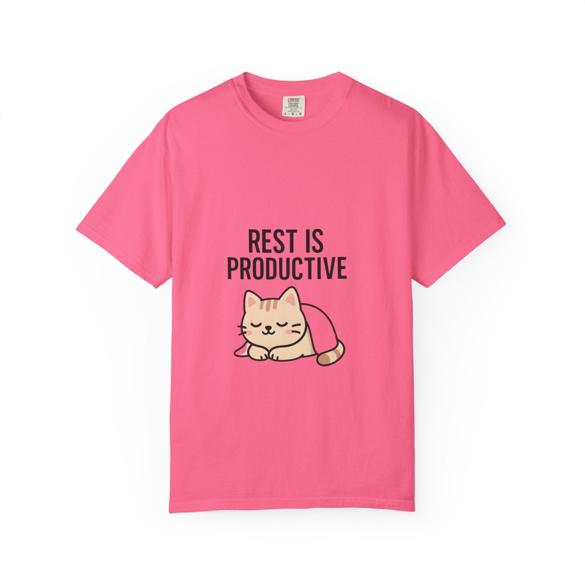 Rest Is Productive Cat T-Shirt