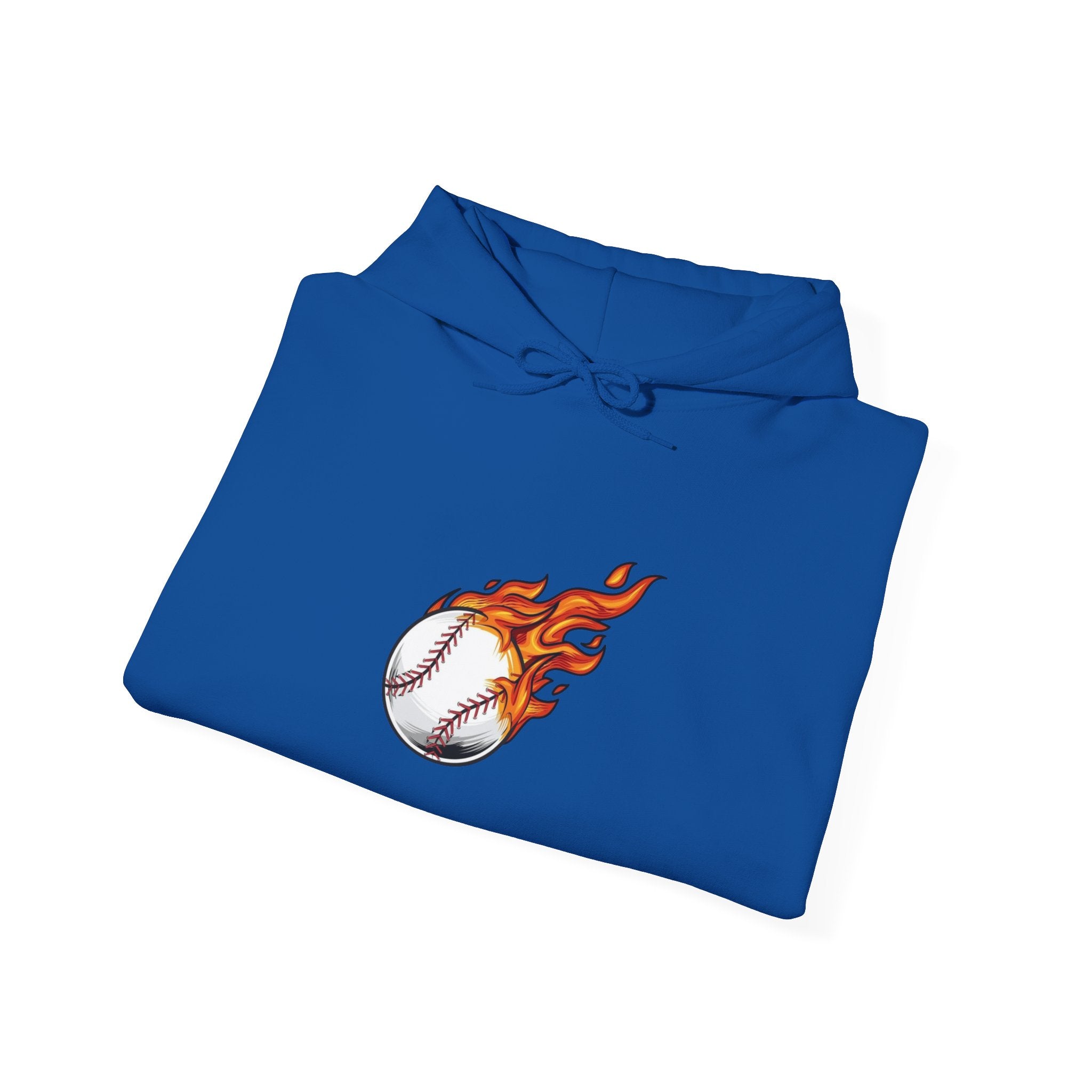 Flaming Baseball Hoodie — Fireball Pitch Sports Sweatshirt