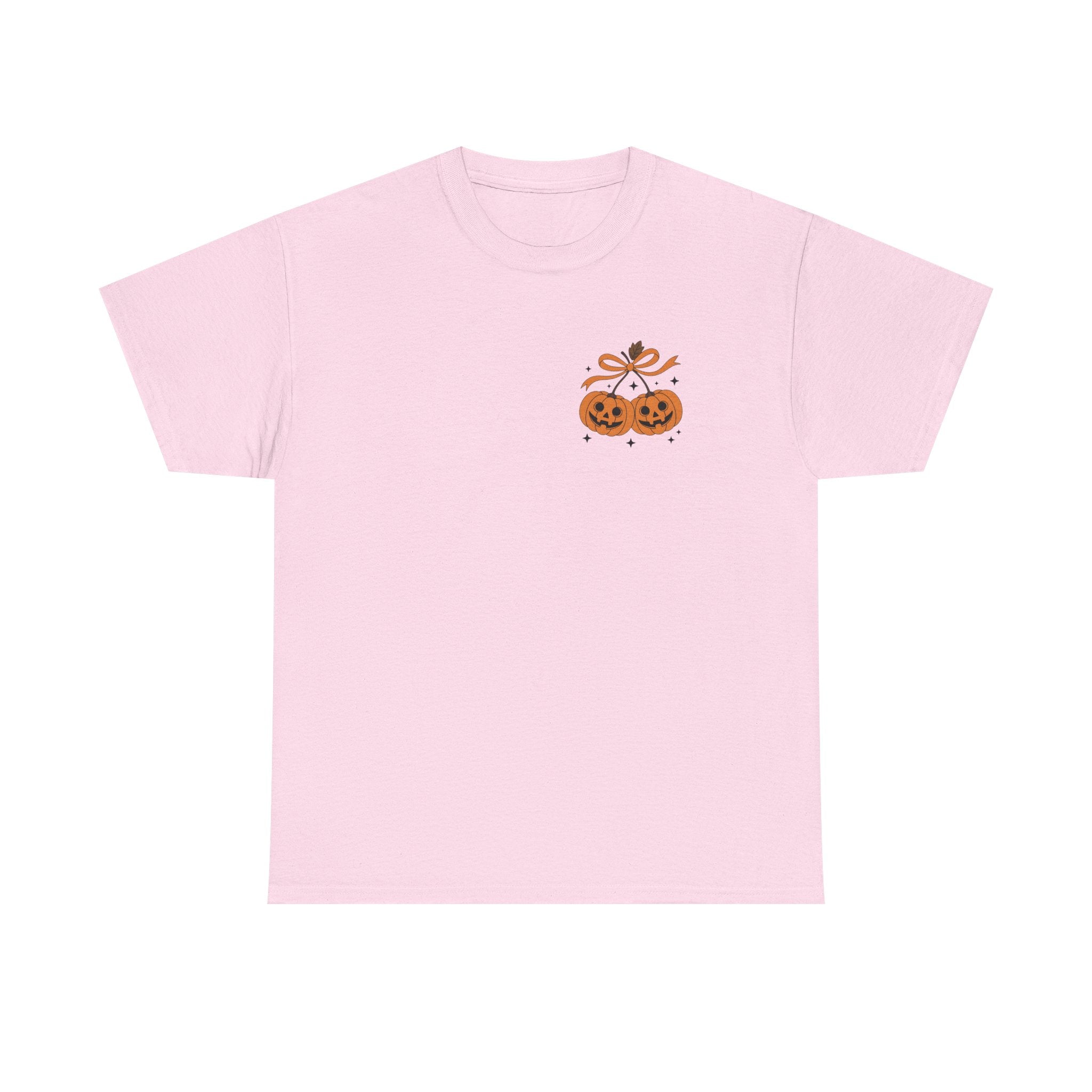 Halloween Ghost & Pumpkin Tee, Unisex Halloween Shirt, Spooky T-Shirt, Fall Fashion, Trick or Treat Top, Seasonal Apparel