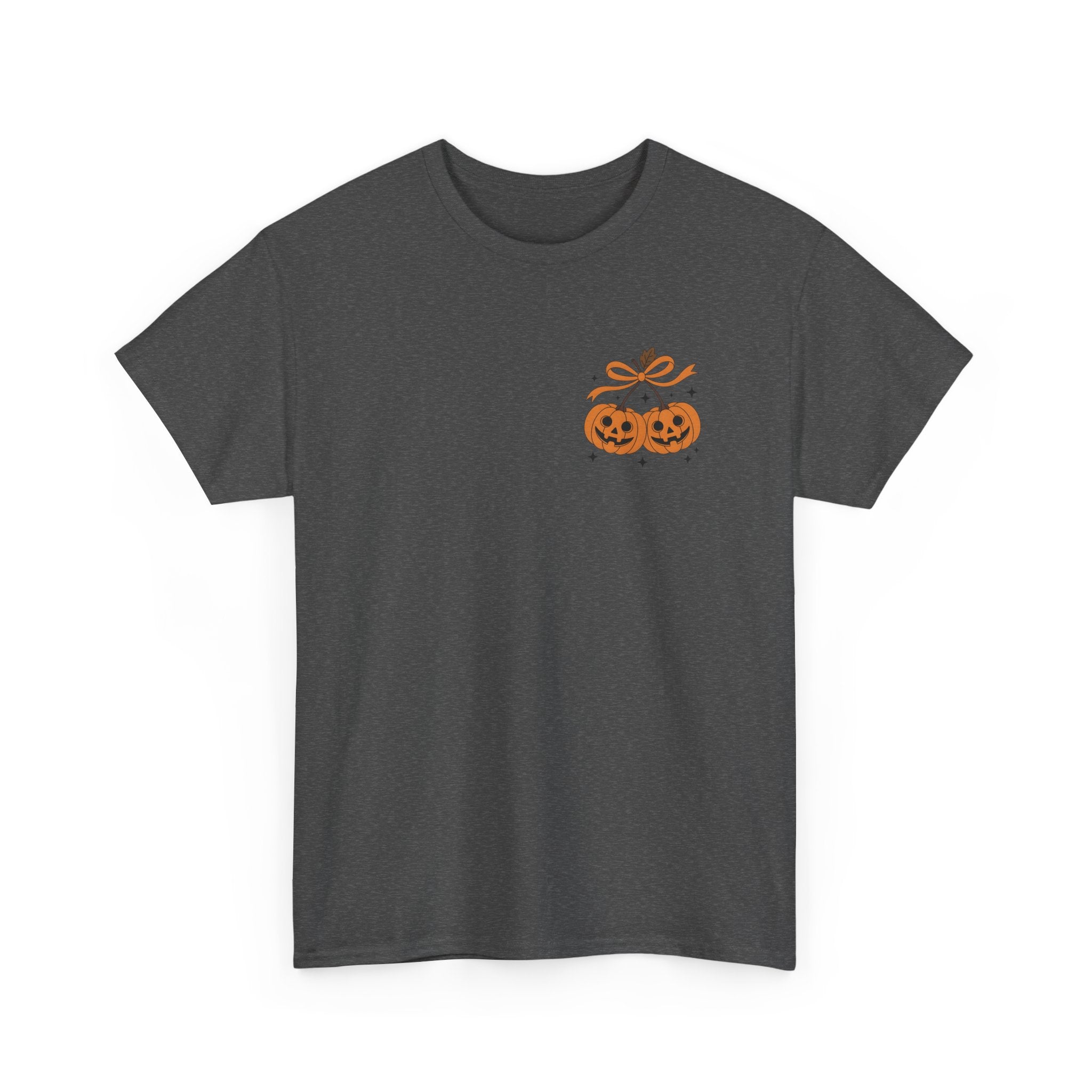 Halloween Ghost & Pumpkin Tee, Unisex Halloween Shirt, Spooky T-Shirt, Fall Fashion, Trick or Treat Top, Seasonal Apparel