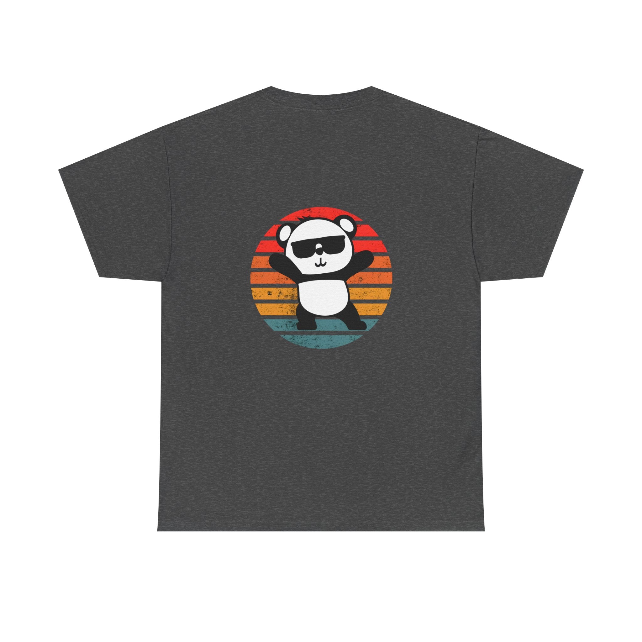Cute Panda Retro Tee - Casual Cotton Shirt, Animal Lover Gift, Summer Style, Fun Graphic Tee, Unisex Fashion