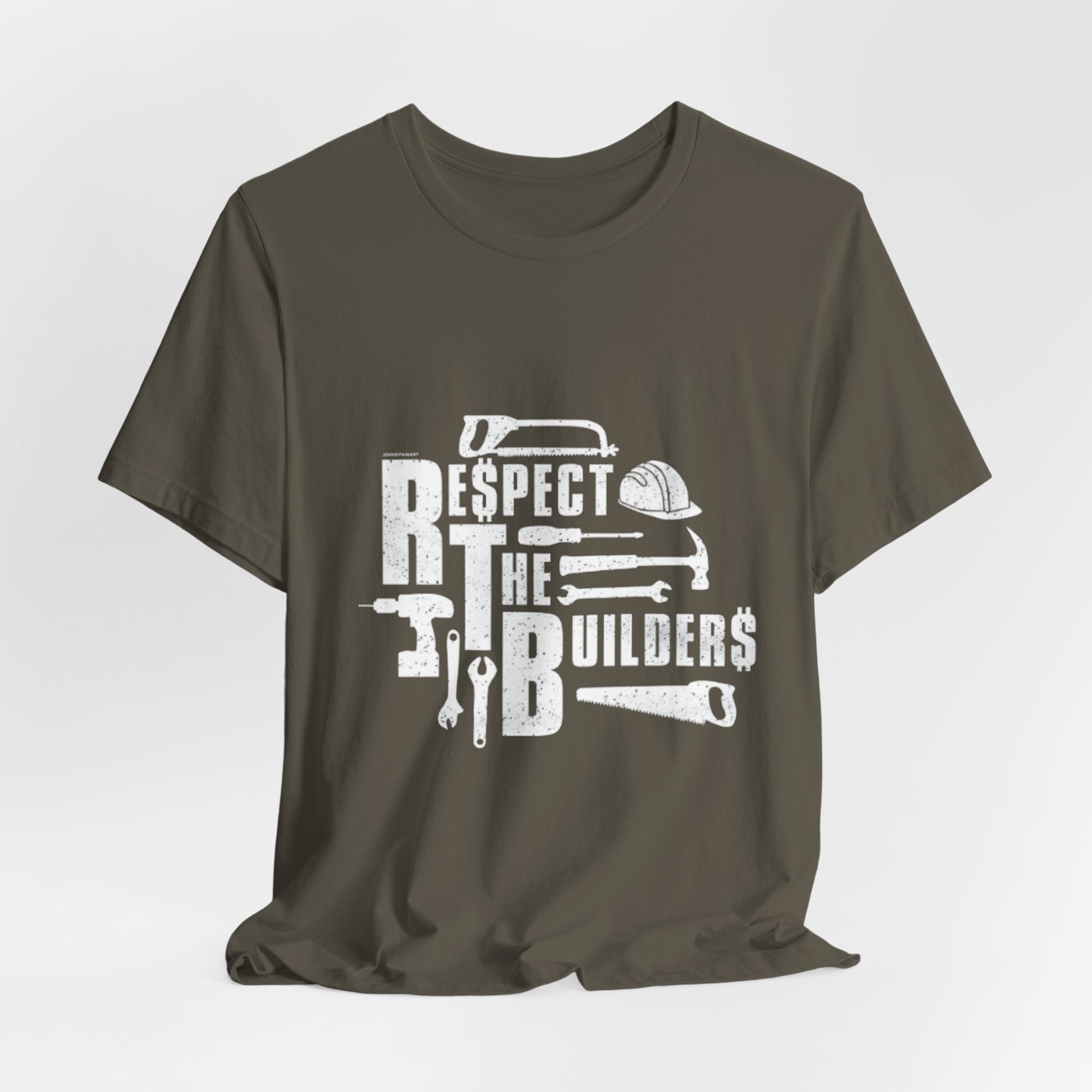 Respect The Builders T-Shirt – Construction Tools Graphic Tee