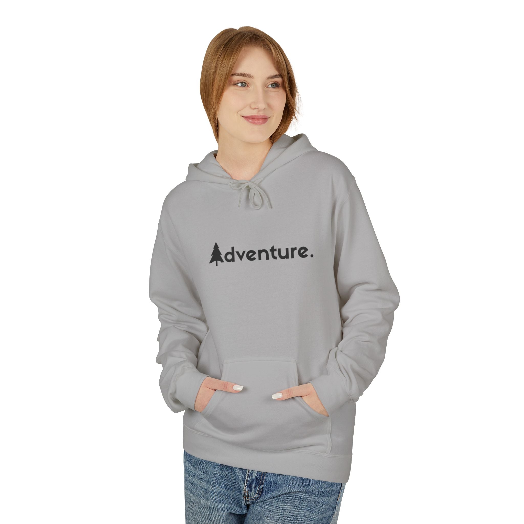 Adventure Hoodie — Minimal Mountain Graphic Pullover