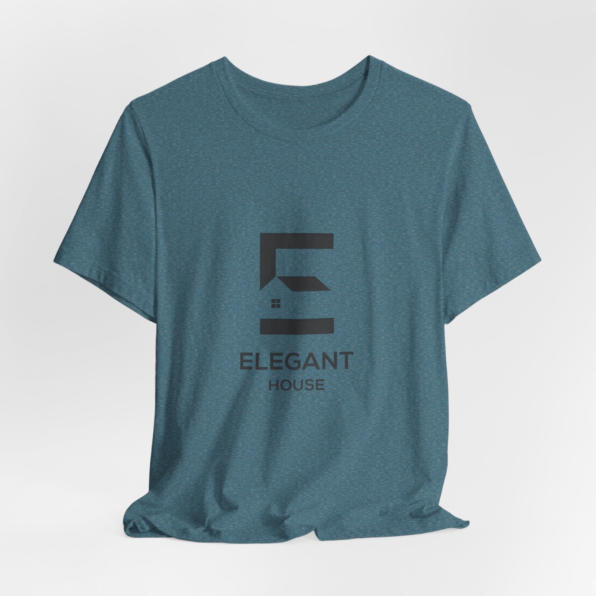 Elegant House Logo T-Shirt — Minimal Real Estate Branding Tee