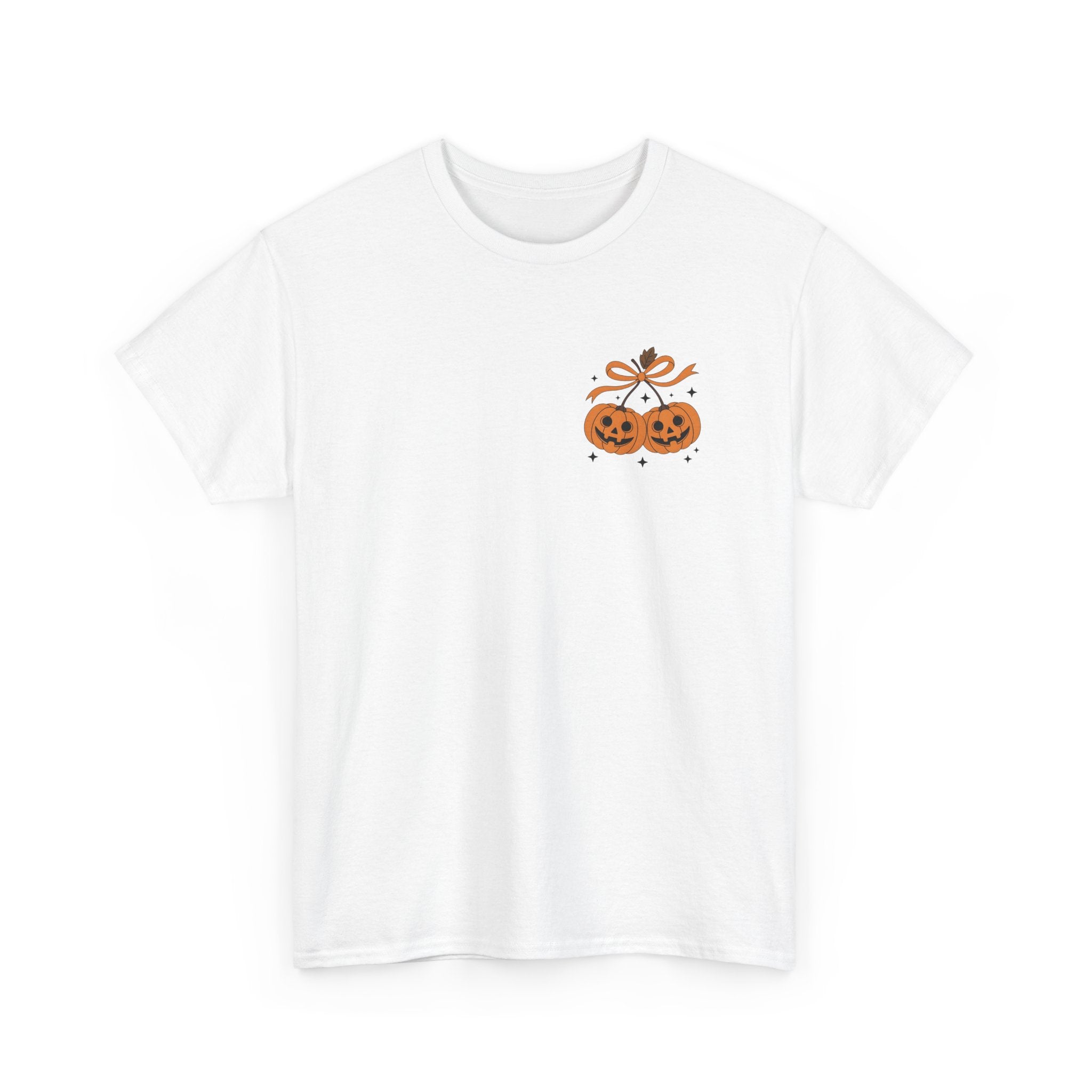 Halloween Ghost & Pumpkin Tee, Unisex Halloween Shirt, Spooky T-Shirt, Fall Fashion, Trick or Treat Top, Seasonal Apparel