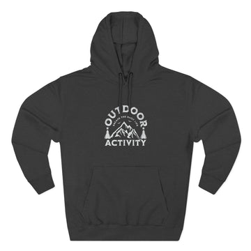 Outdoor Activity Hoodie – Vintage Mountain Camping Graphic Pullover