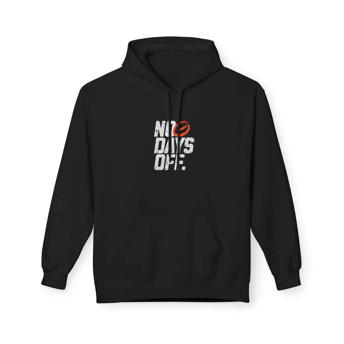 No Days Off Hoodie — Motivational Gym Fitness Pullover