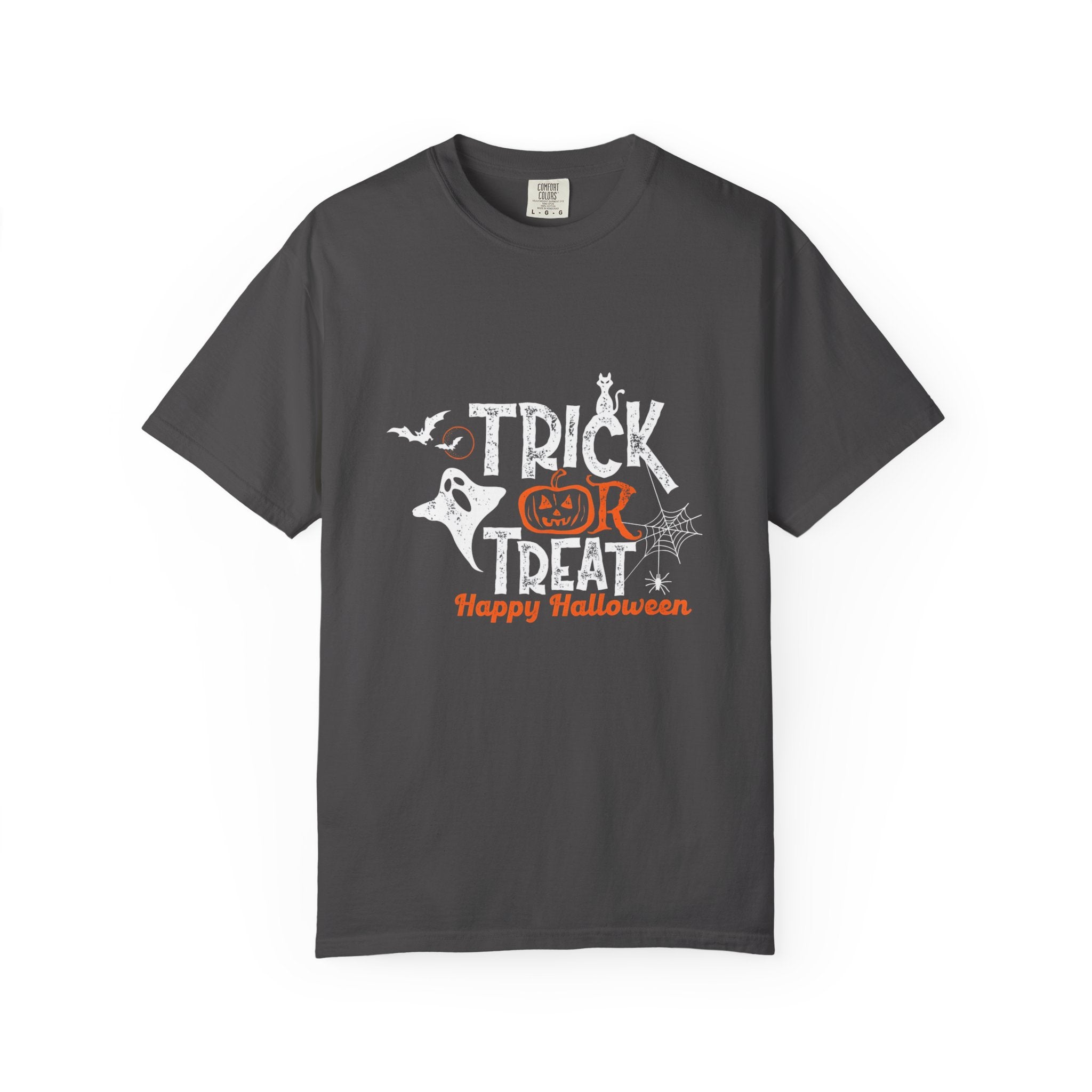 Halloween Trick or Treat T-Shirt, Spooky T-Shirt, Unisex Halloween Apparel, Funny Halloween Gift, October Party Shirt, Casual Halloween Wear