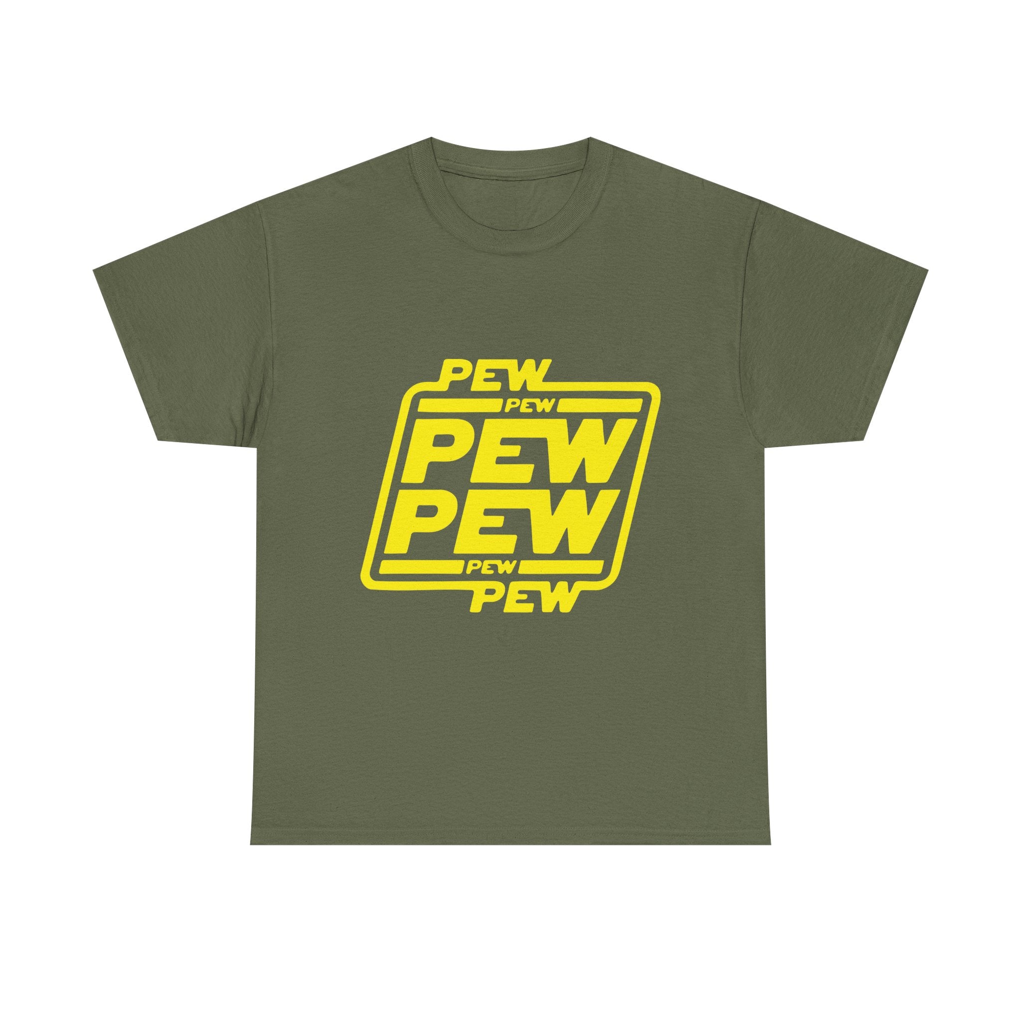 Playful Pew Pew Tee, Graphic T-Shirt, Casual Humor Top, Gift for Gamers, Unisex Cotton Tee, Fun Statement Shirt